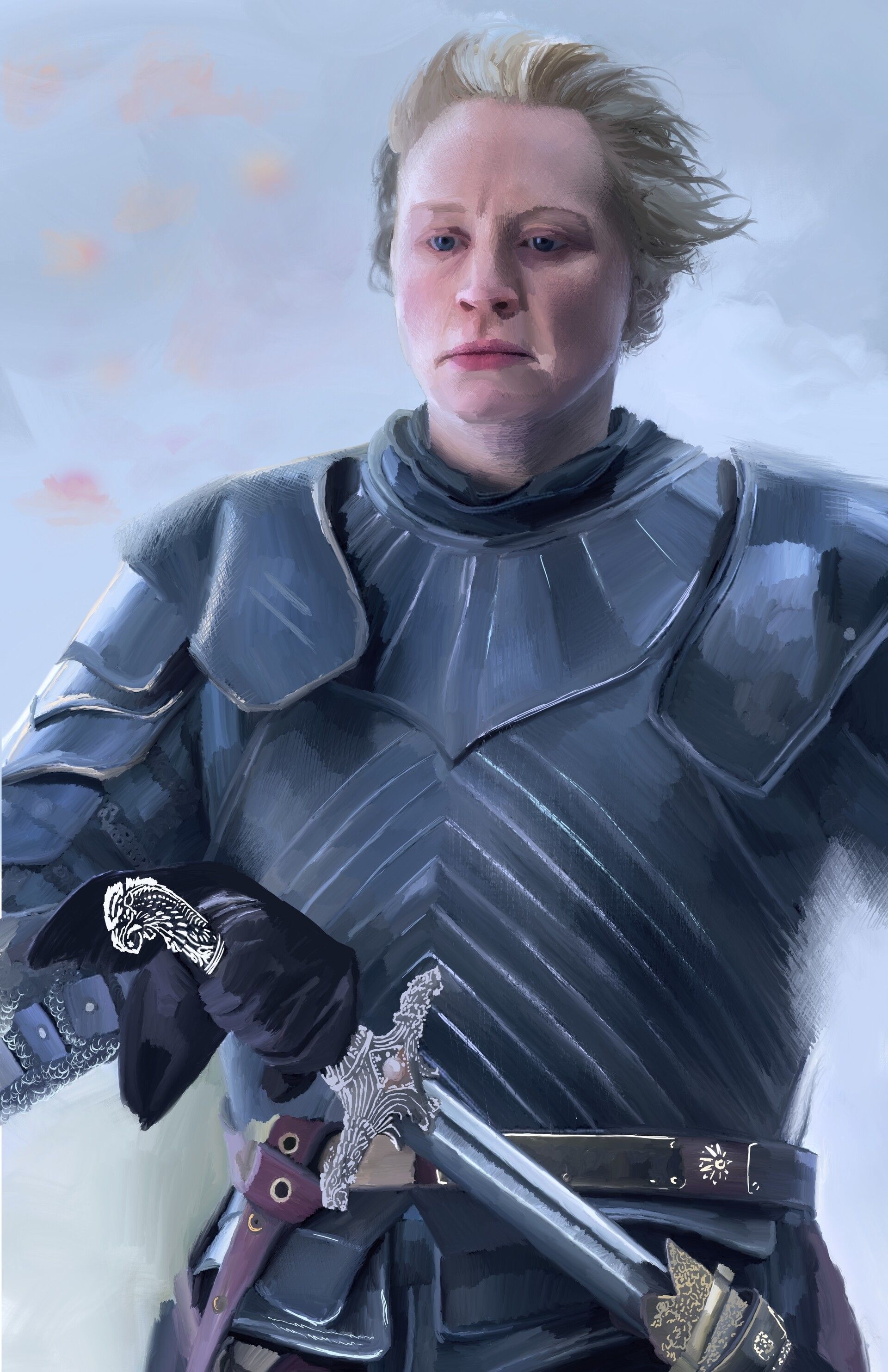 Brienne of Tarth, Game of Thrones, Art, 1920x2970 HD Phone