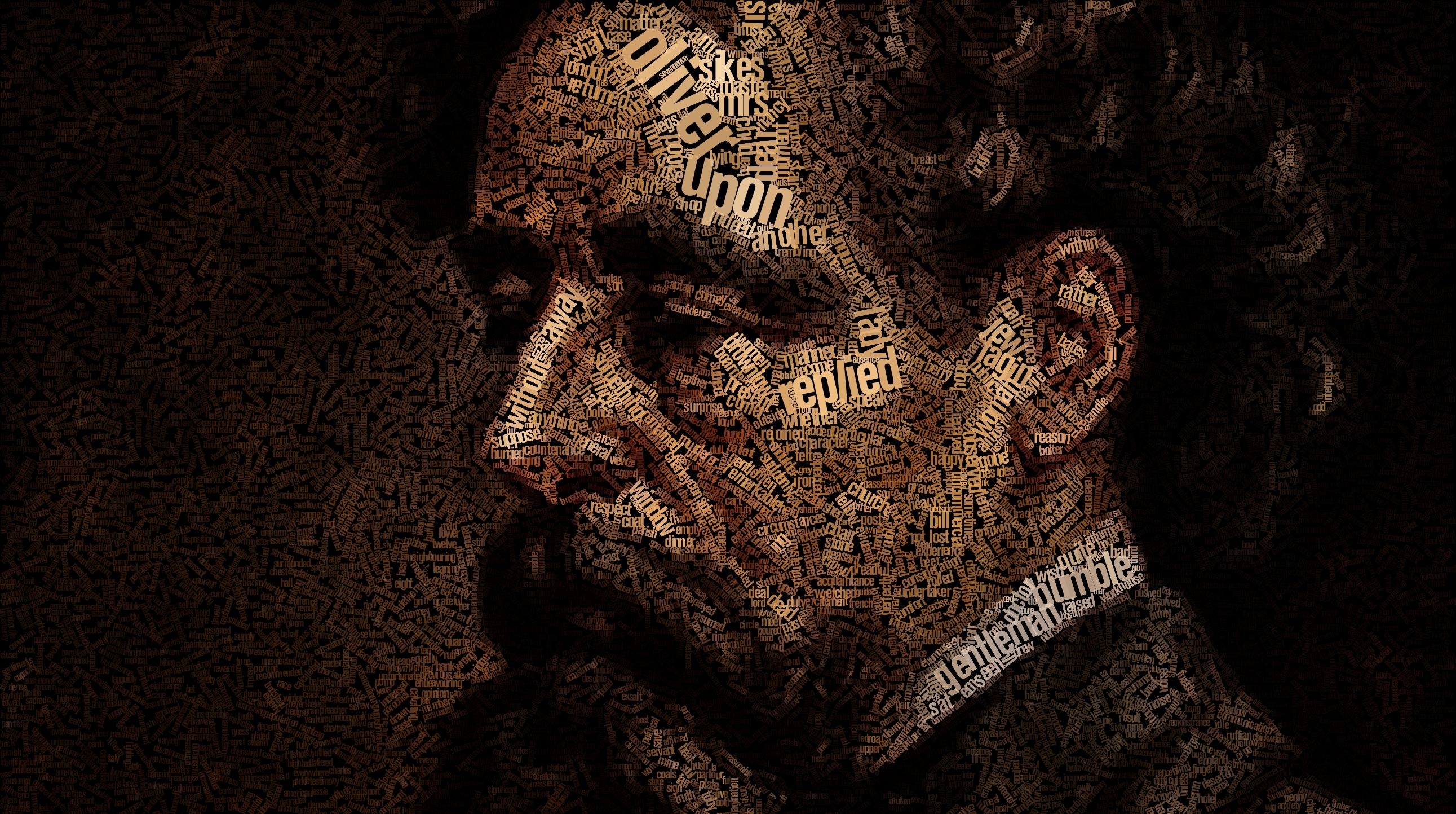 Charles Dickens, Writers, Fan Art, Wallpaper, 2590x1450 HD Desktop