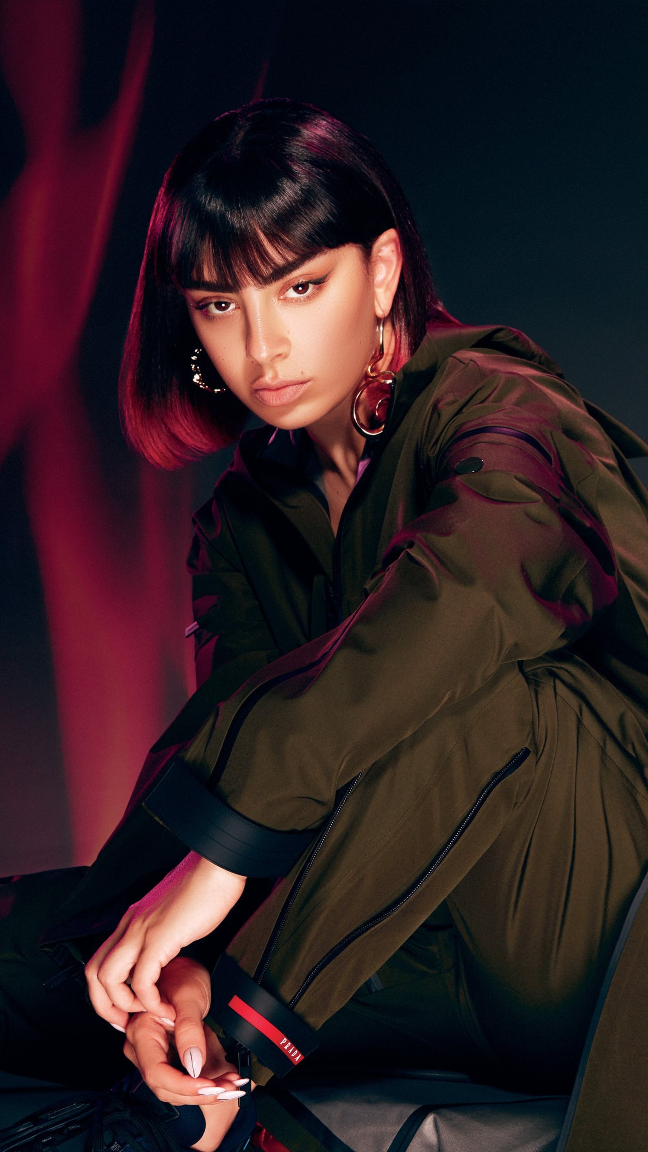 Charli XCX: Rose to prominence with the Icona Pop collaboration "I Love It". 2160x3840 4K Wallpaper.