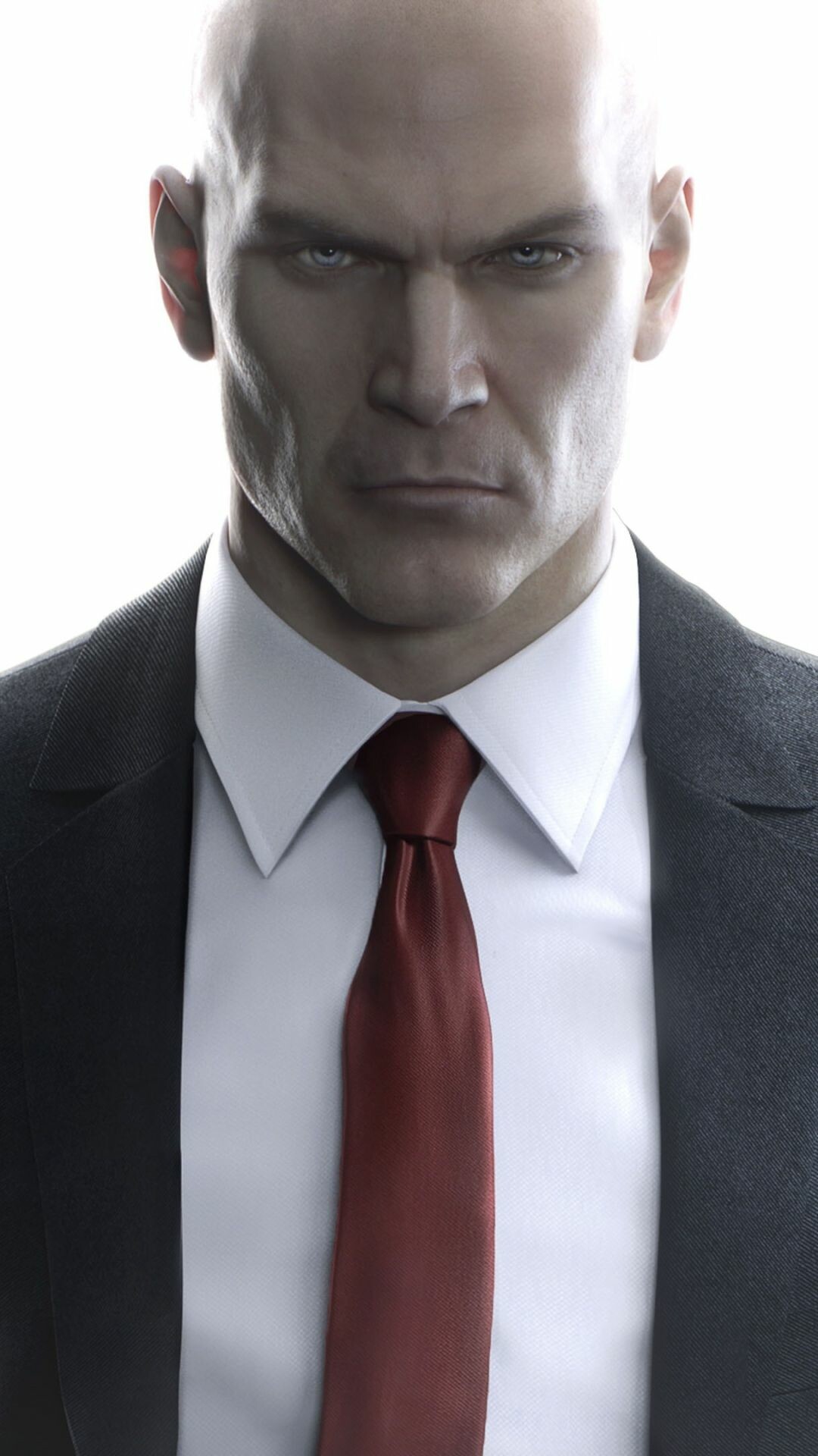 Hitman (Game): Agent 47, Voiced by actor David Bateson. 1080x1920 Full HD Wallpaper.