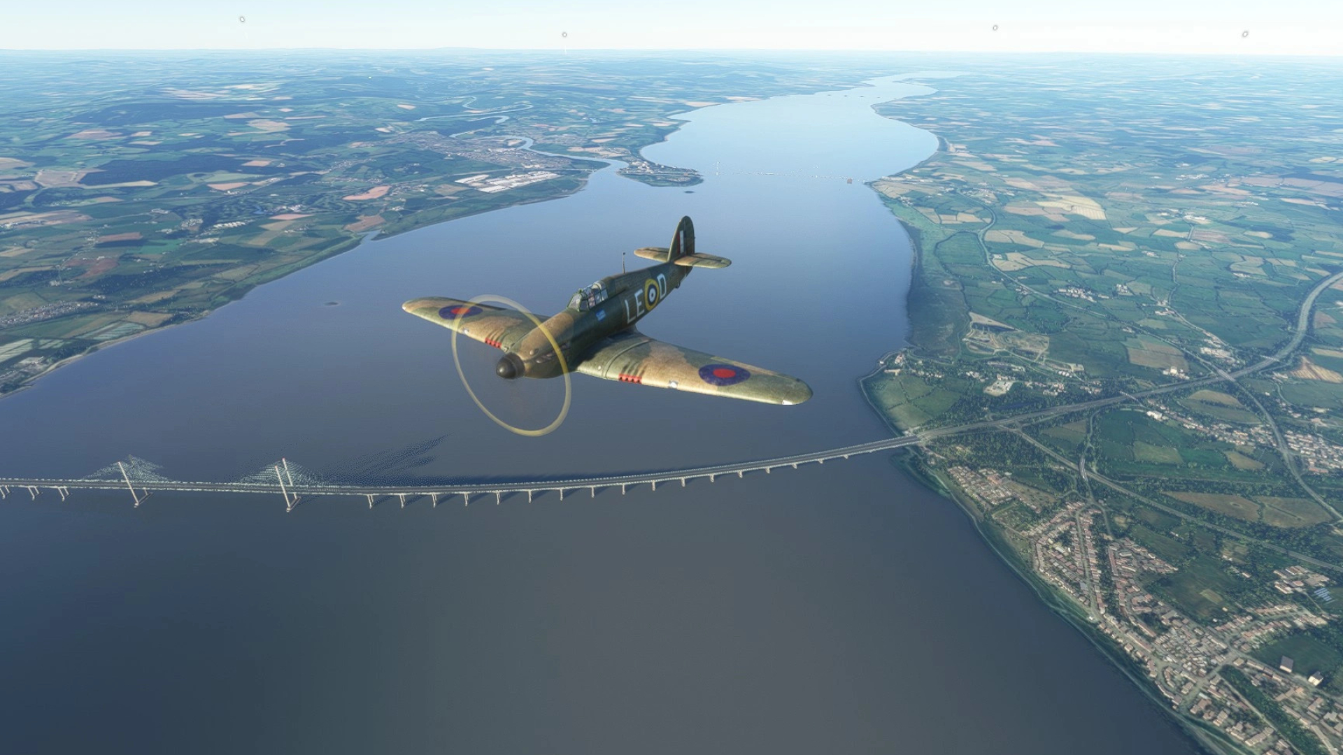 Hawker Hurricane, Microsoft Flight Simulator, Flight simulation game, Aviation history, 1920x1080 Full HD Desktop