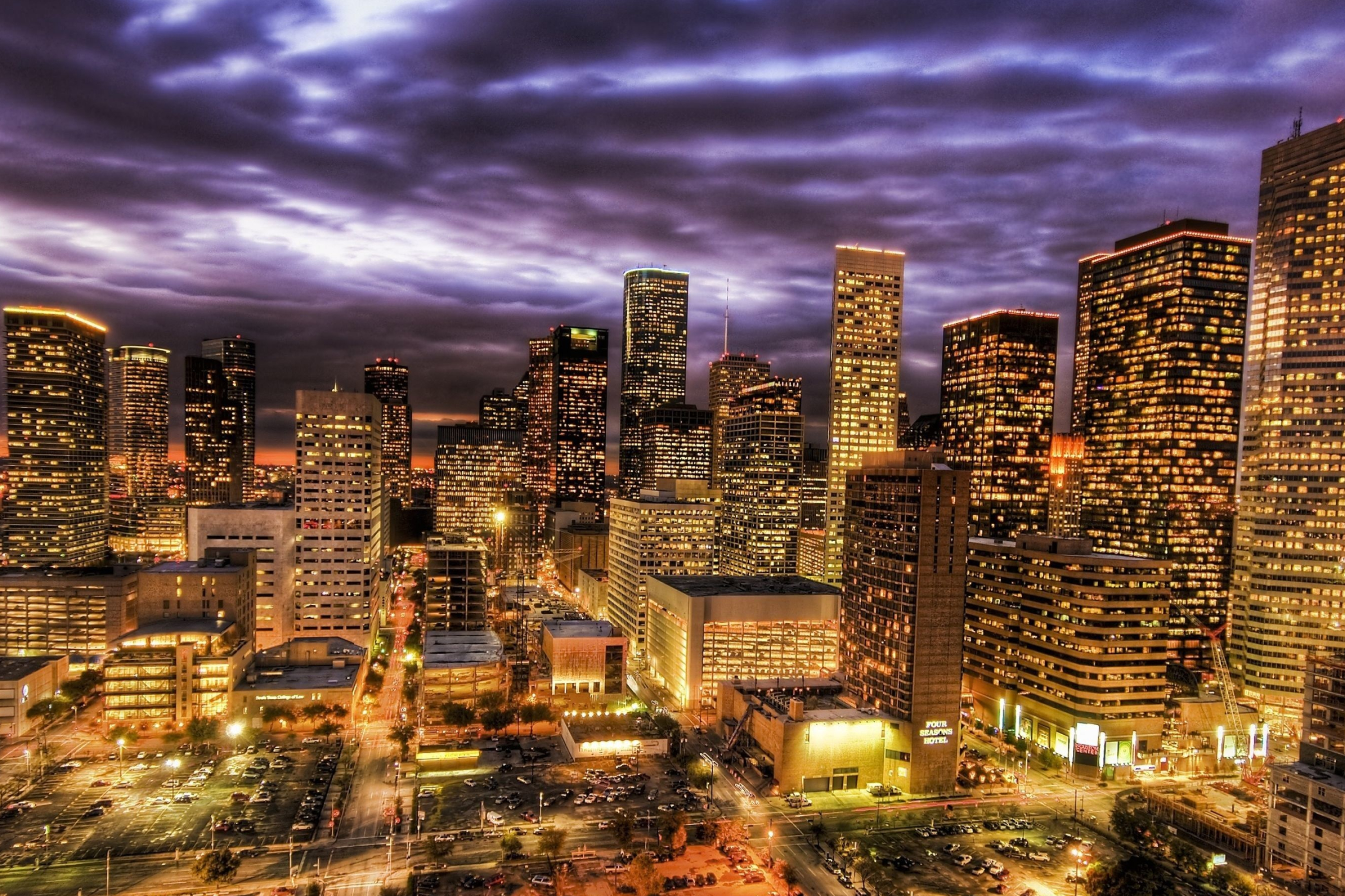 Texas: Houston is the most populous city in the state and the fourth-largest in the US. 3000x2000 HD Background.