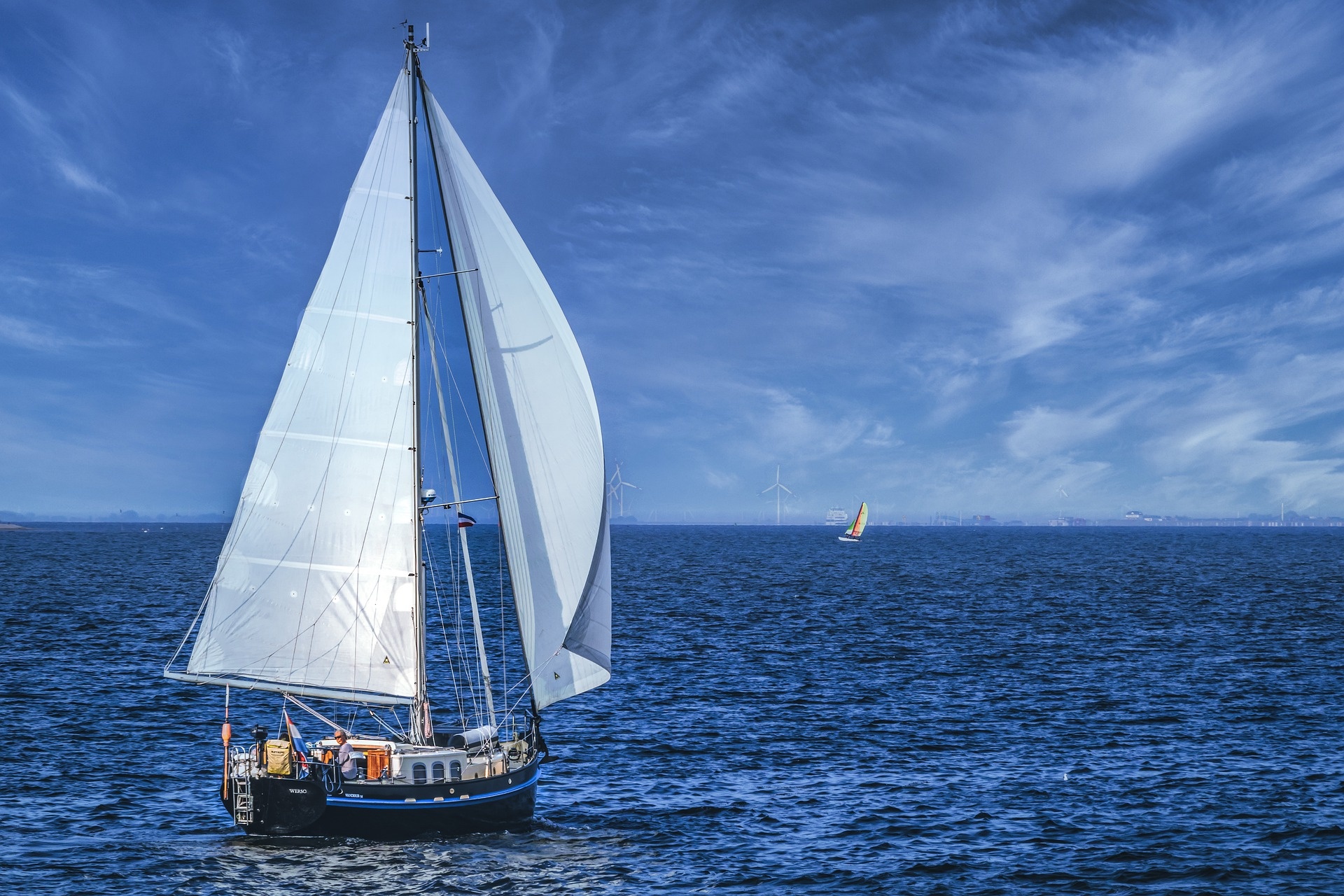 Sail Boat: One of the most common types of vessels used in recreational purposes and competitions. 1920x1280 HD Wallpaper.
