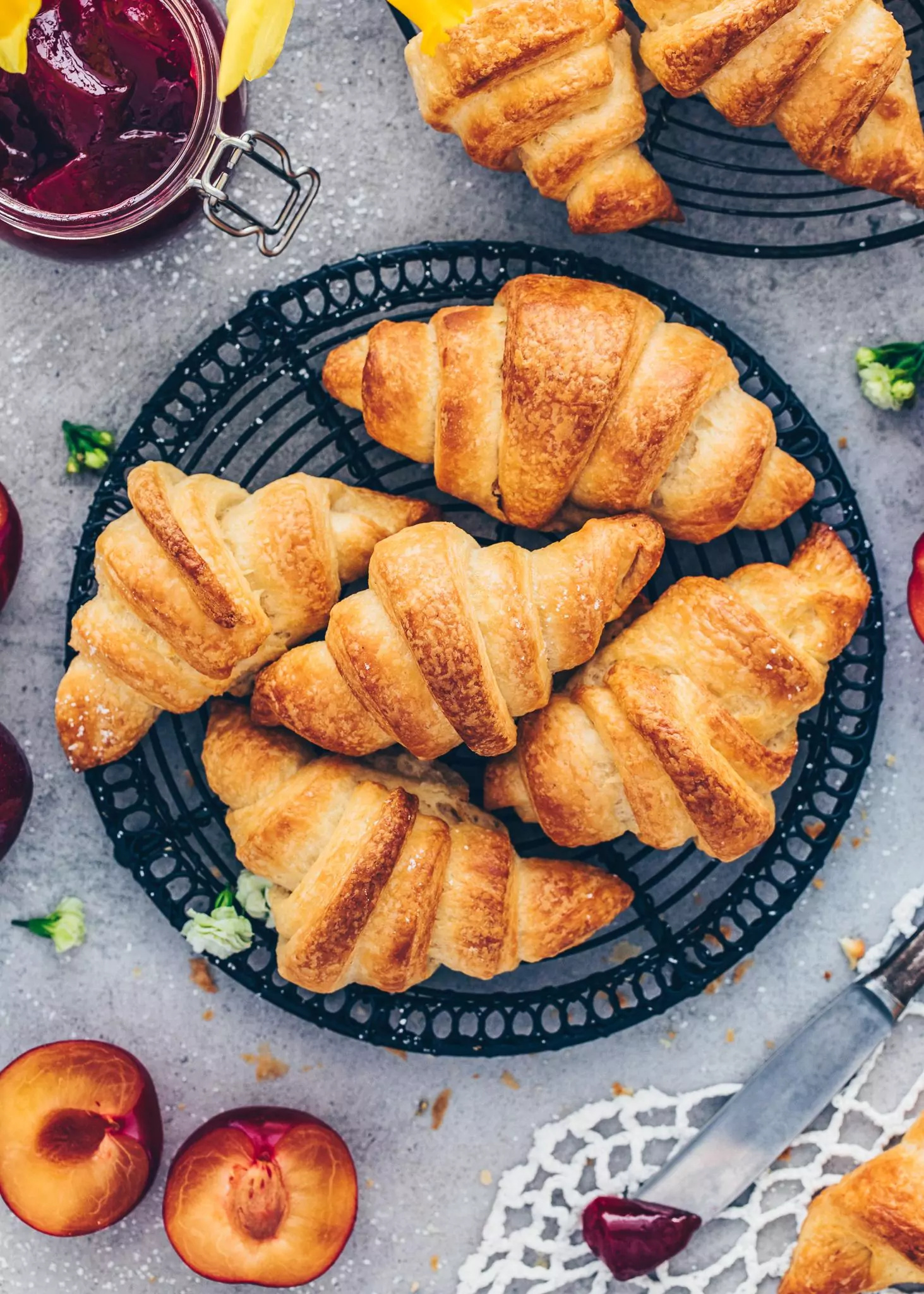 Croissant: The crescent shape is achieved by rolling the dough into a triangular shape. 1470x2050 HD Wallpaper.