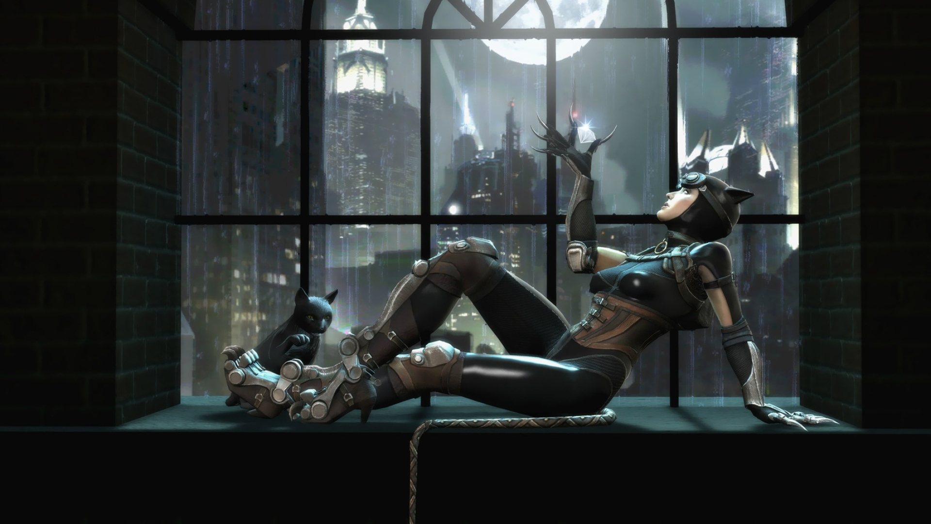 Catwoman injustice gods, Stealthy thief, Feline prowess, High-stakes heist, 1920x1080 Full HD Desktop