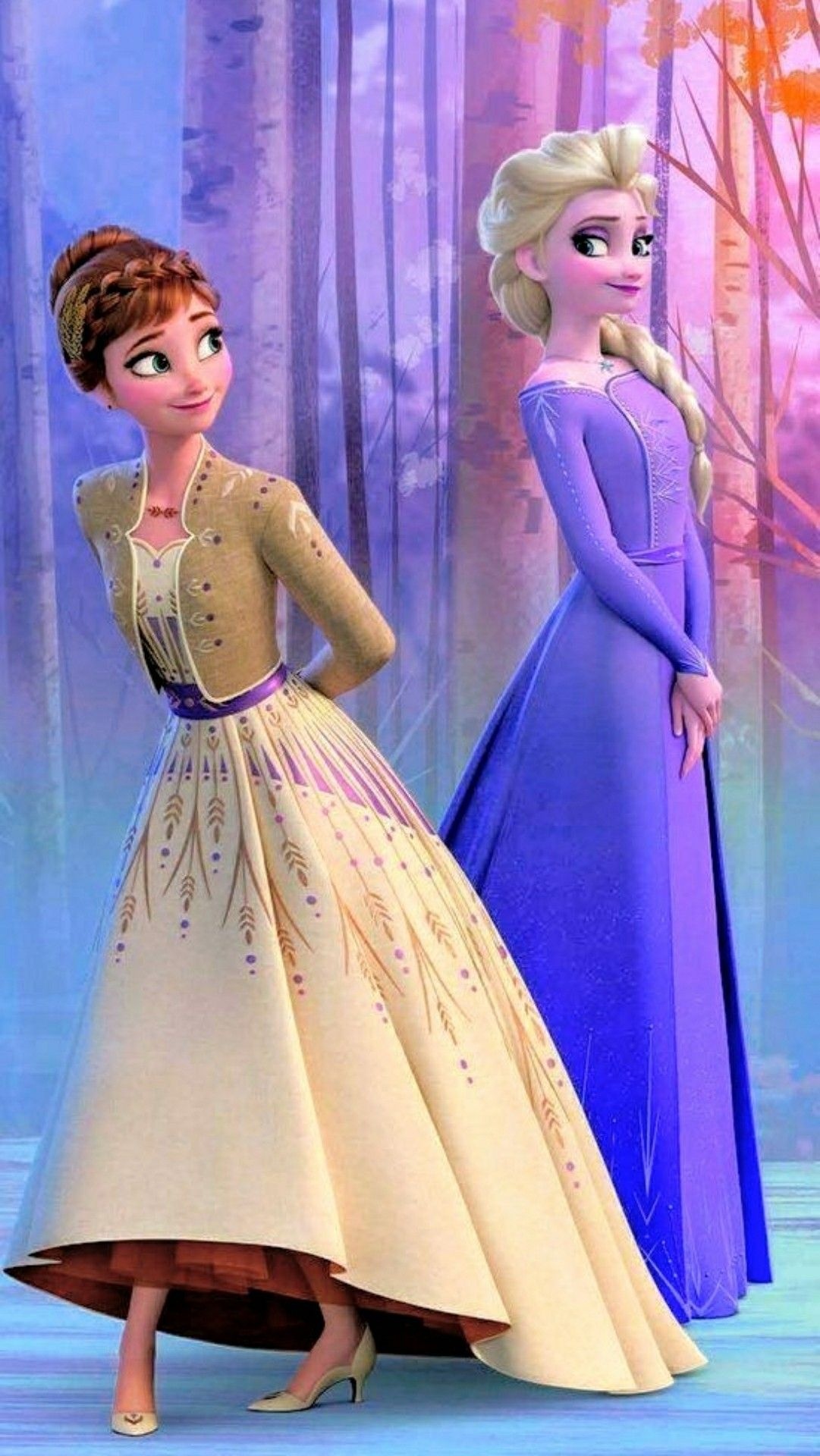 Queen Anna, Frozen Animation, Frozen 2 wallpaper, Disney Princess, 1090x1920 HD Phone