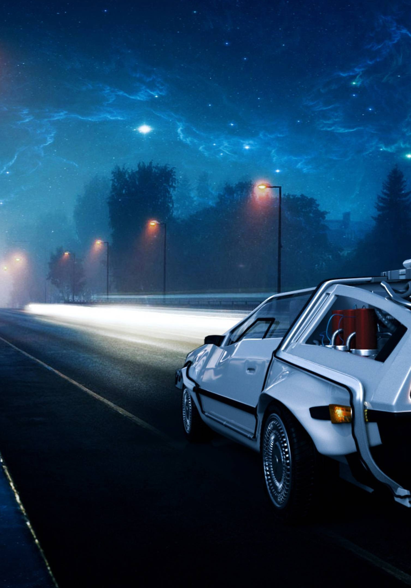Back to the Future: DeLorean, An American science fiction comedy franchise. 1670x2390 HD Background.