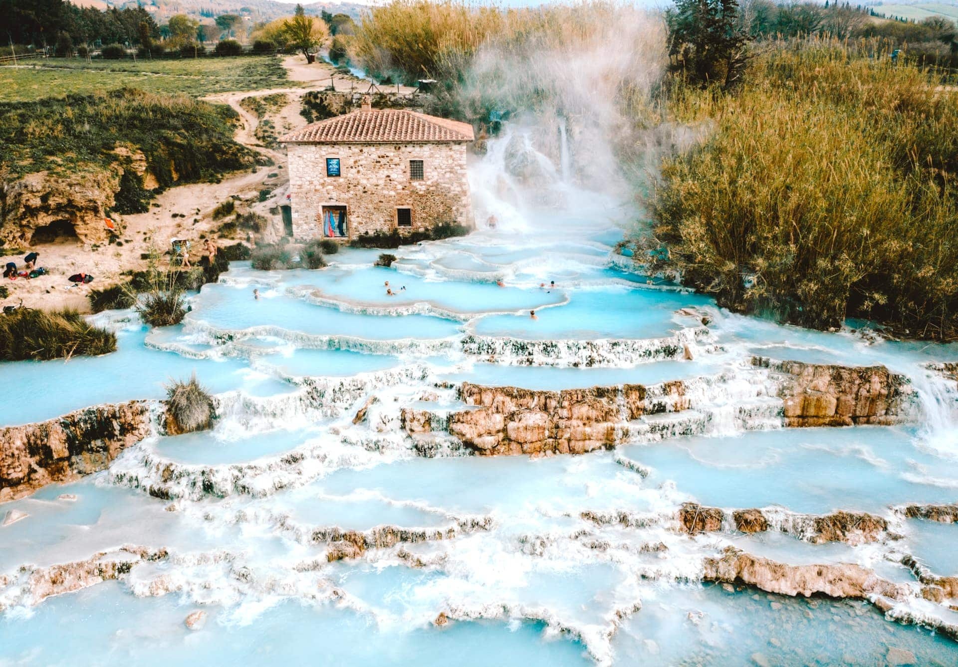 Tuscany's Saturnia Hot Springs, Natural beauty, Relaxation, Hidden gem, 1920x1340 HD Desktop