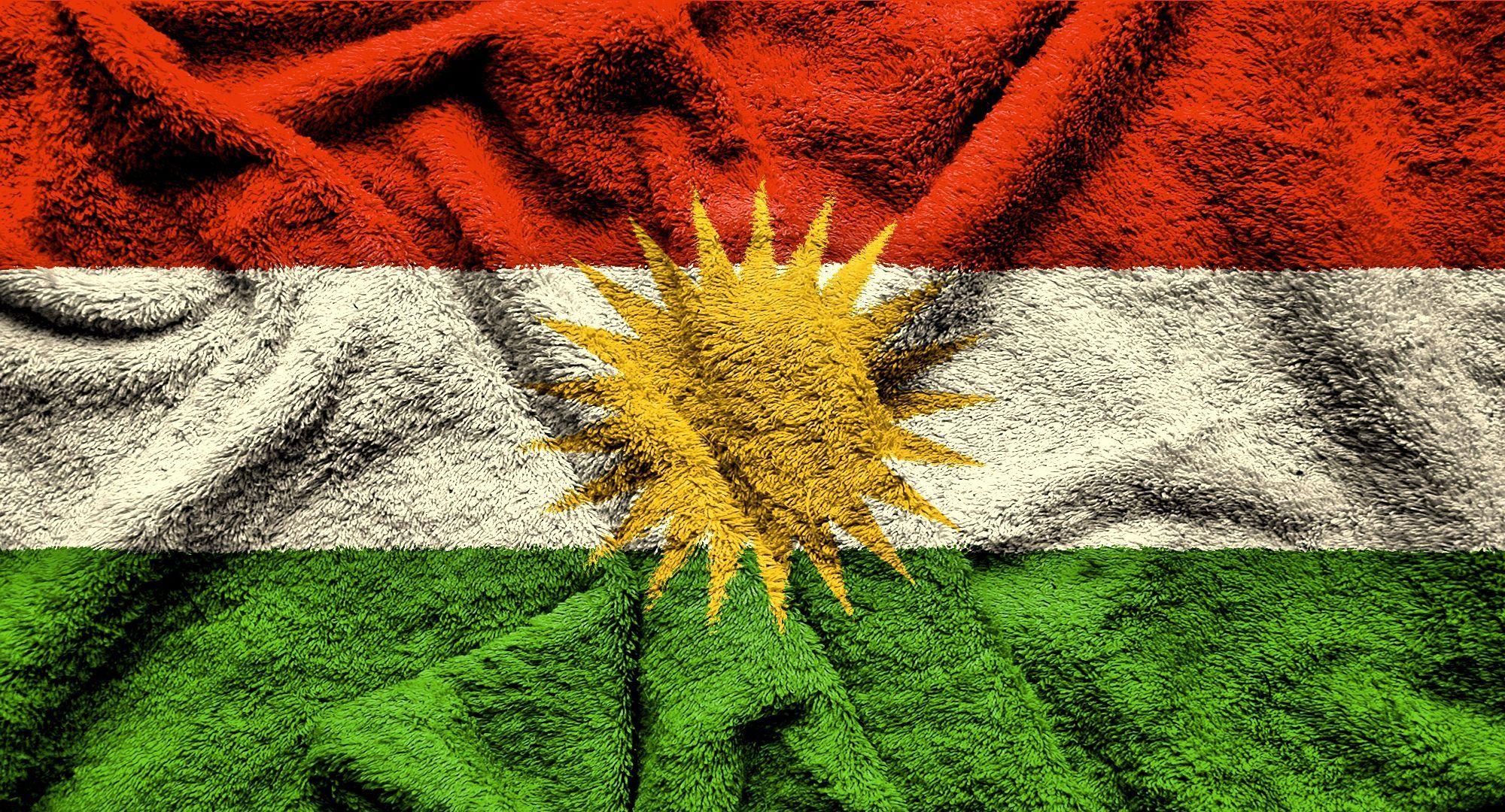 Flag: Created in 1920 by the Society for the Rise of Kurdistan. 2000x1080 HD Wallpaper.