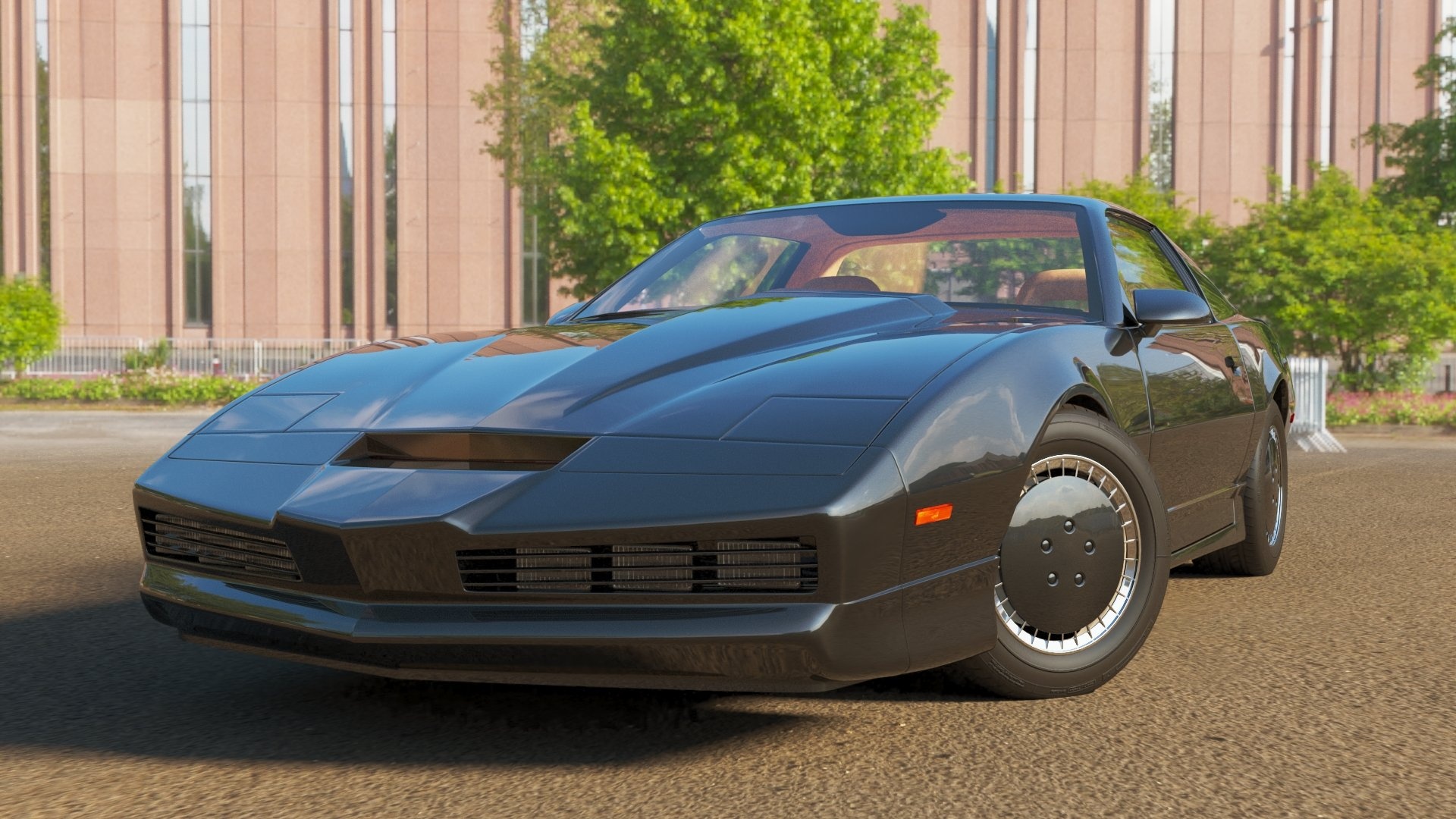 Knight Rider 3D model, Detailed car design, Digital recreations, Impressive modeling work, 1920x1080 Full HD Desktop