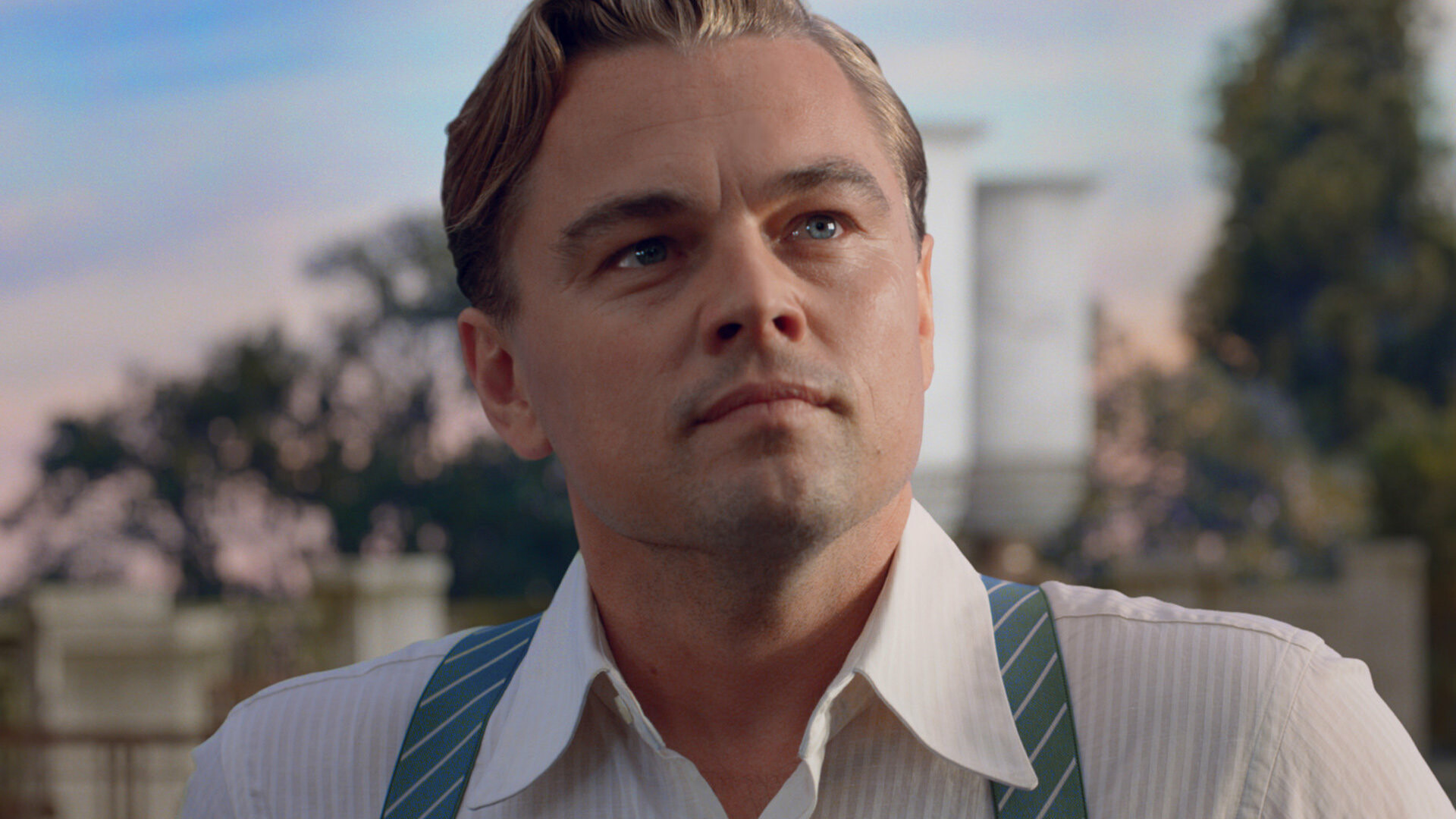 The Great Gatsby: Leonardo DiCaprio, The recipient of numerous accolades, including an Academy Award. 1920x1080 Full HD Background.