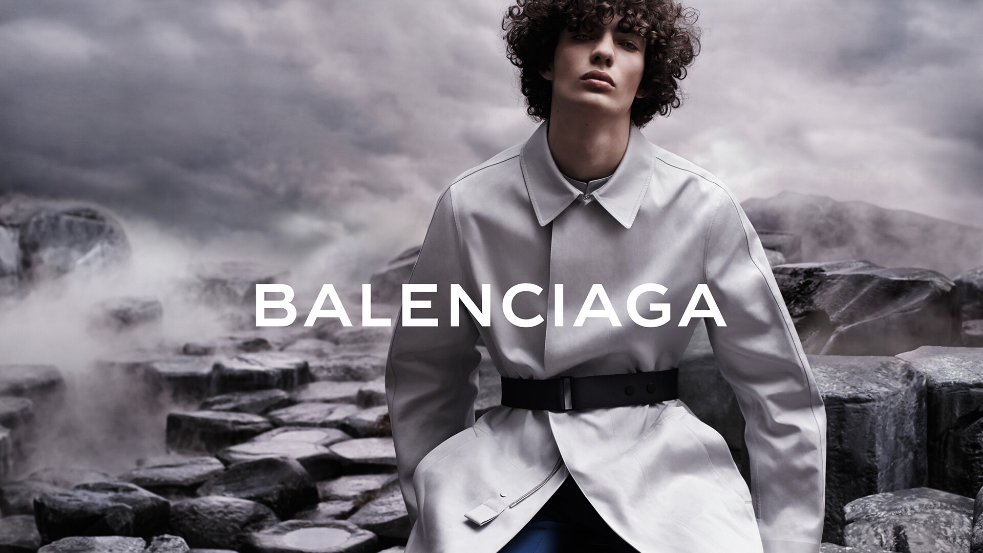 Balenciaga: One of the hottest brands in the fashion world, SS2015, Menswear collection, Model. 1920x1080 Full HD Wallpaper.