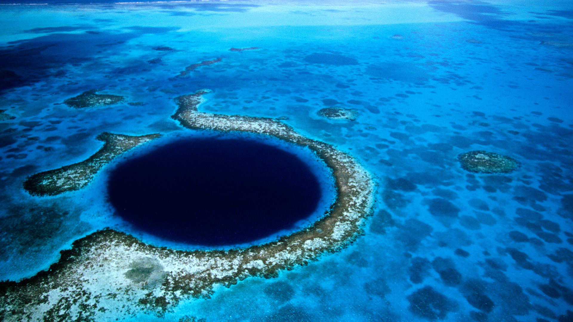 Great Blue Hole, Stunning wallpapers, Captivating backgrounds, Natural beauty, 1920x1080 Full HD Desktop