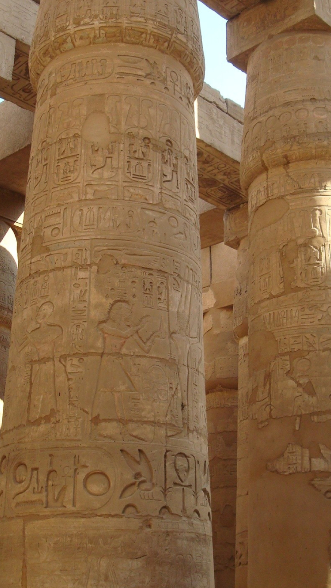 Karnak Temple, Egyptian vacation, Nile cruise, Amman, 1080x1920 Full HD Phone