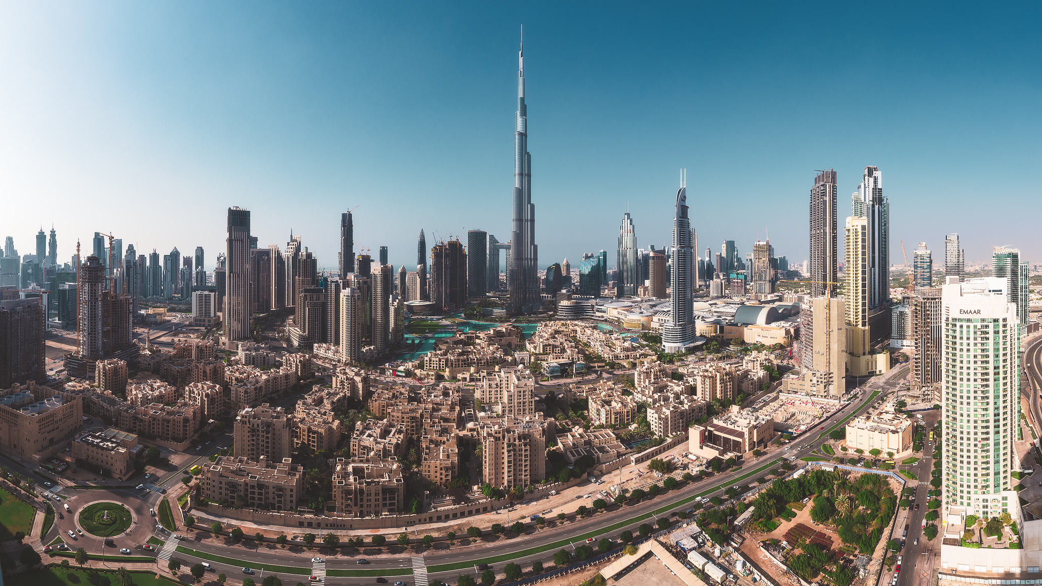 Dubai Skyline, Travels, Urban Photography, Arabian Cityscape, 2050x1160 HD Desktop