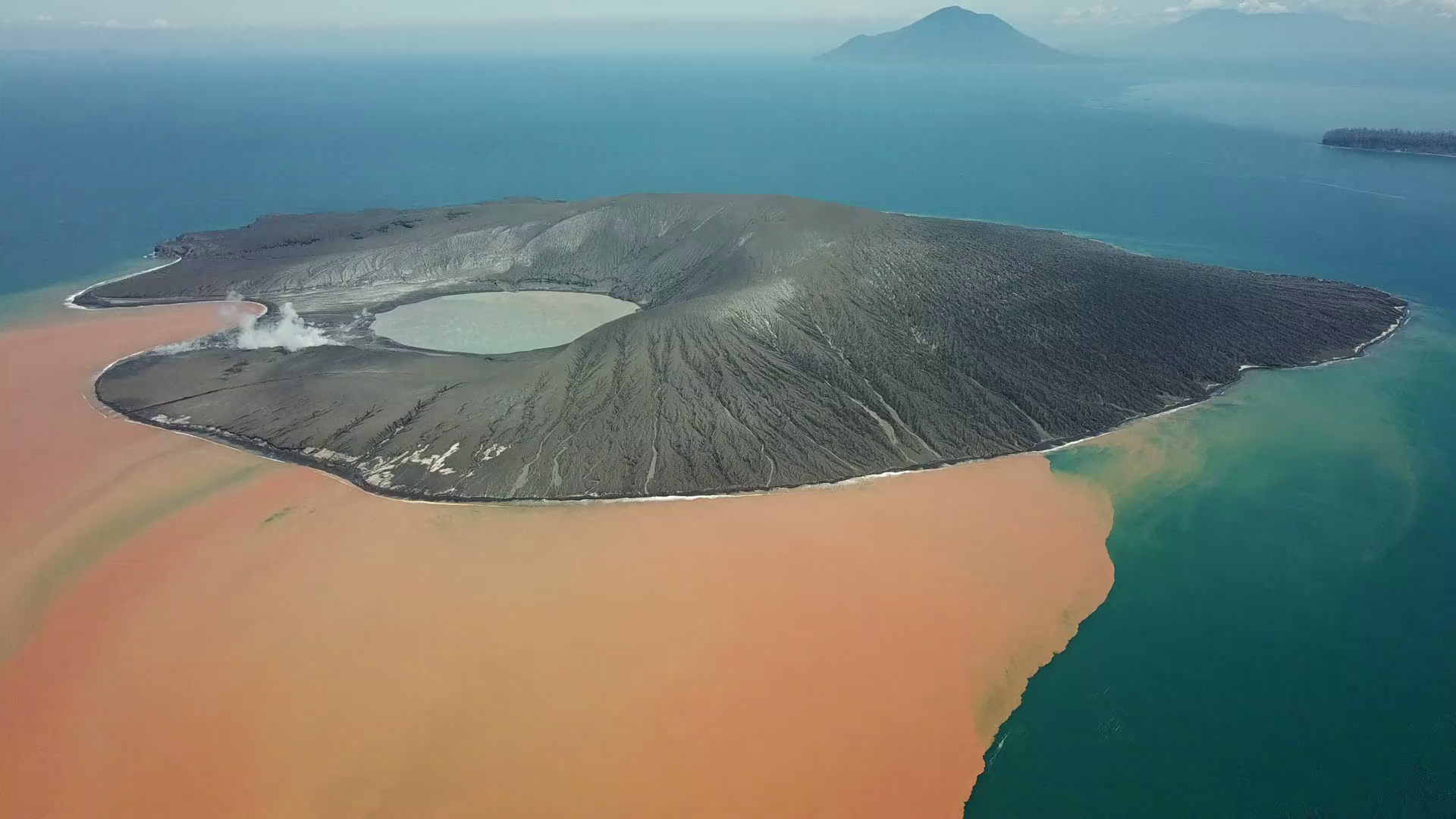Krakatoa volcano, 4K footage, Volcanic activity, Earth Uncut TV, 1920x1080 Full HD Desktop