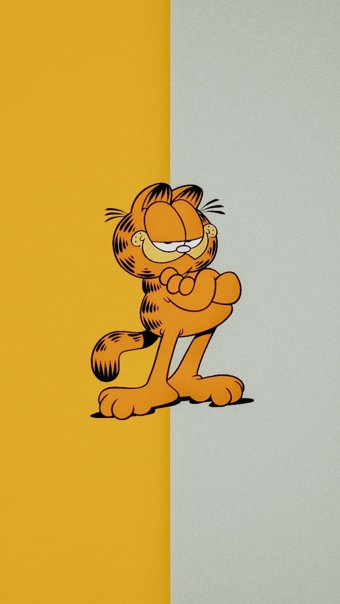 Garfield: Jim Davis's iconic Monday hating, lasagna loving comic cat. 1080x1920 Full HD Background.