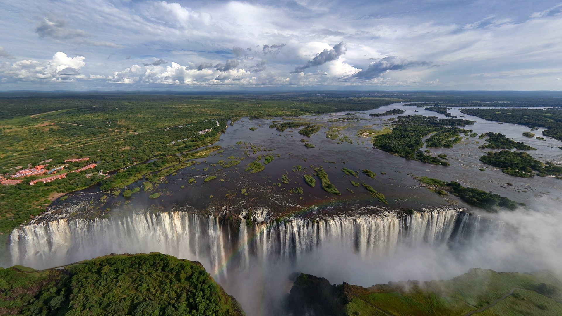 Zimbabwe landscapes, Nature rainbows, Waterfalls, American blinds and wallpaper, 1920x1080 Full HD Desktop