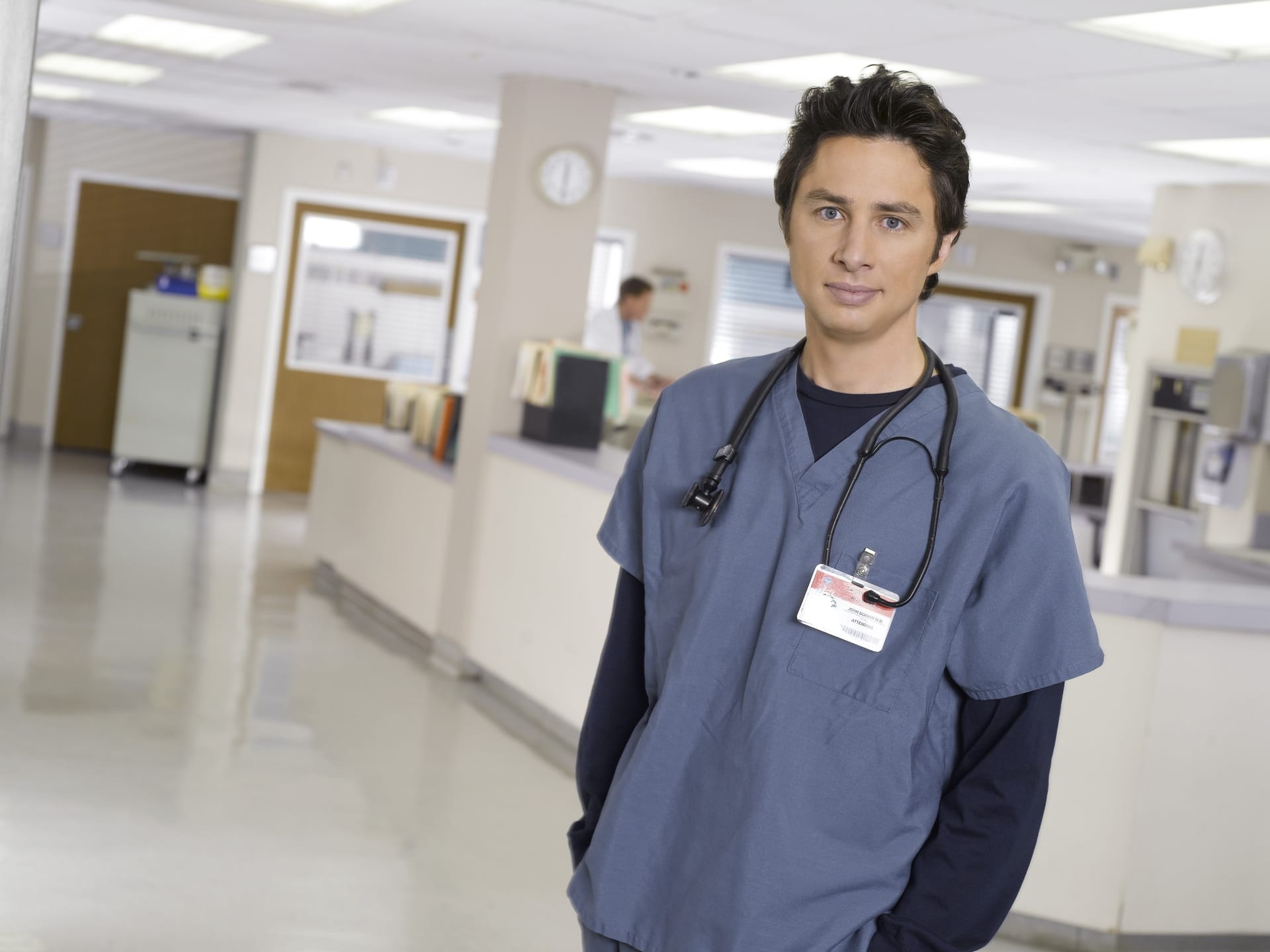 Scrubs (TV Series): Three consecutive Golden Globe Award for Best Actor – Television Series Musical or Comedy for Zach Braff. 1920x1440 HD Wallpaper.