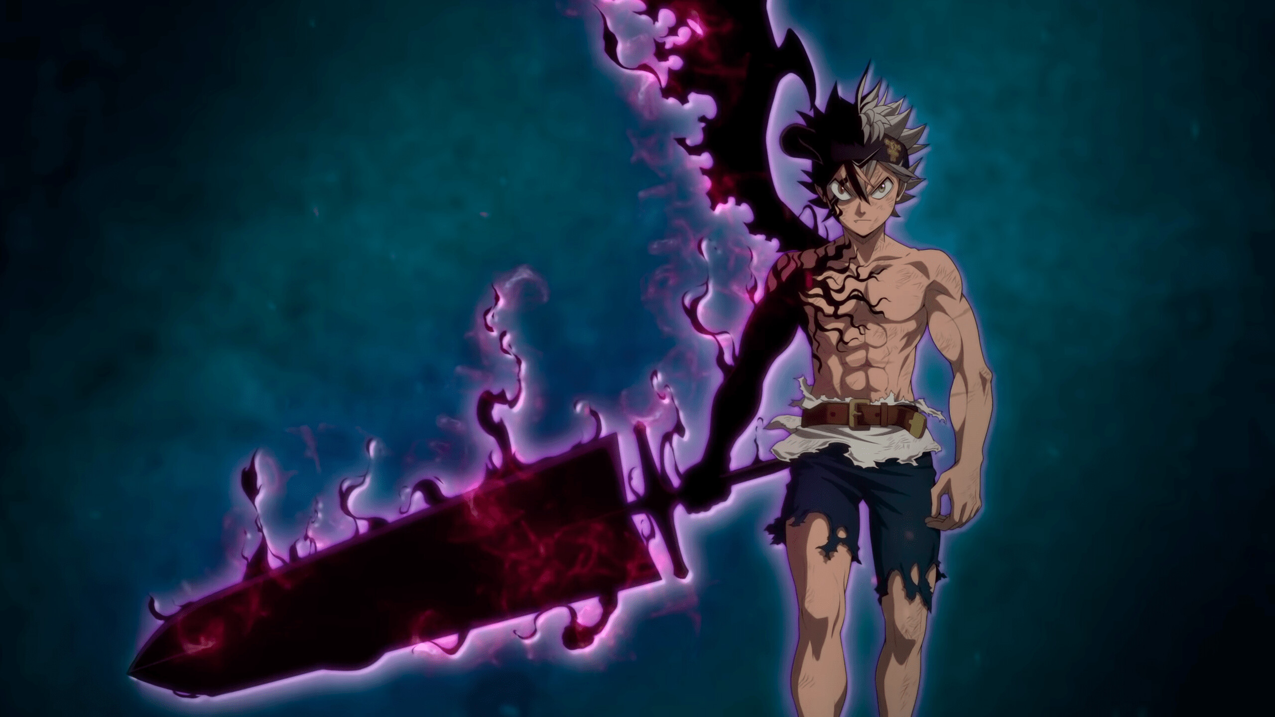 Black Clover: A fictional character and the main protagonist of the manga series created by Yuki Tabata. 2560x1440 HD Wallpaper.