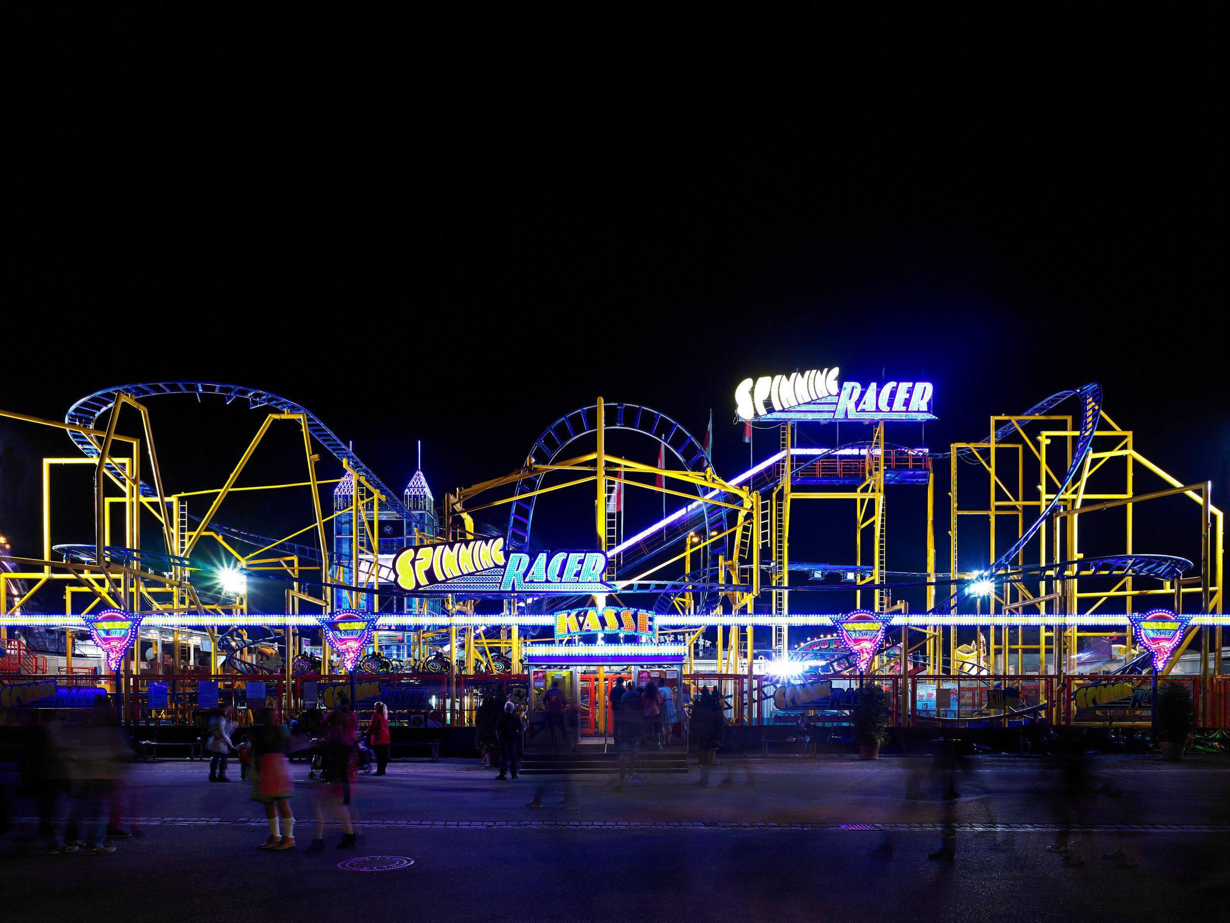 Fun Fair: A park that features various attractions, Roller coaster. 2500x1880 HD Background.