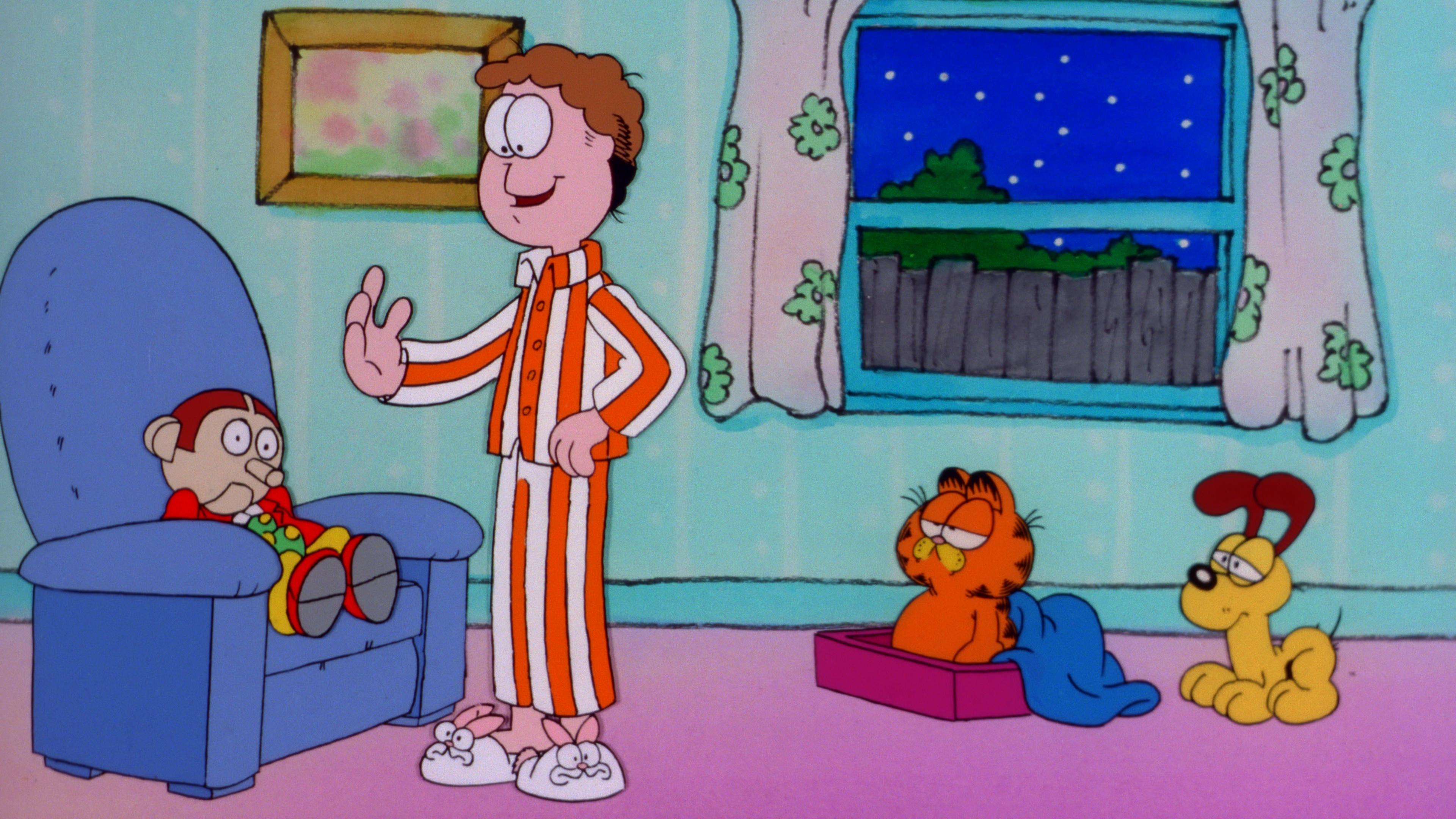 Garfield and Friends episode, Dummy of danger, Jumping Jon, Online streaming, 3840x2160 4K Desktop