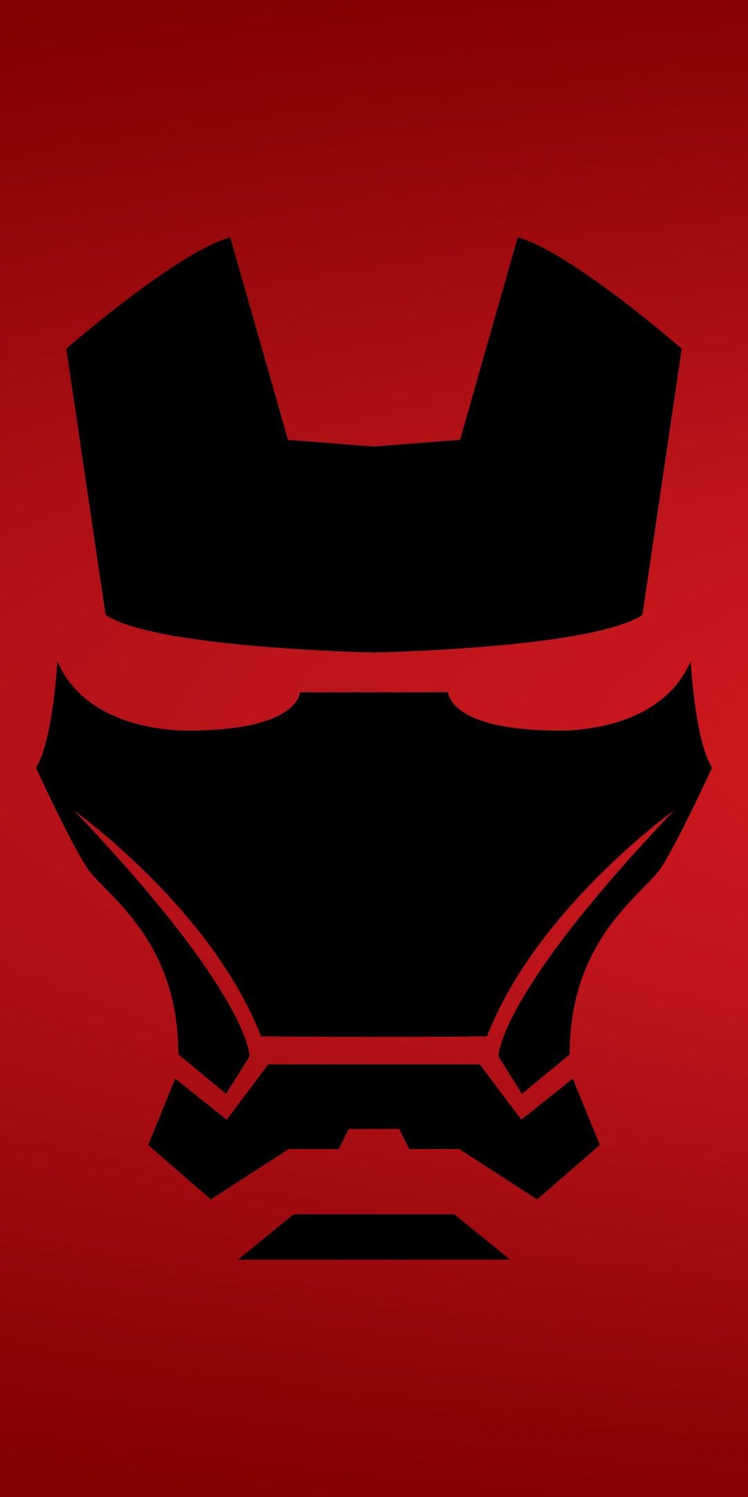 Dark minimal Iron Man, Masked hero, Technological brilliance, Powerful imagery, 1080x2160 HD Phone