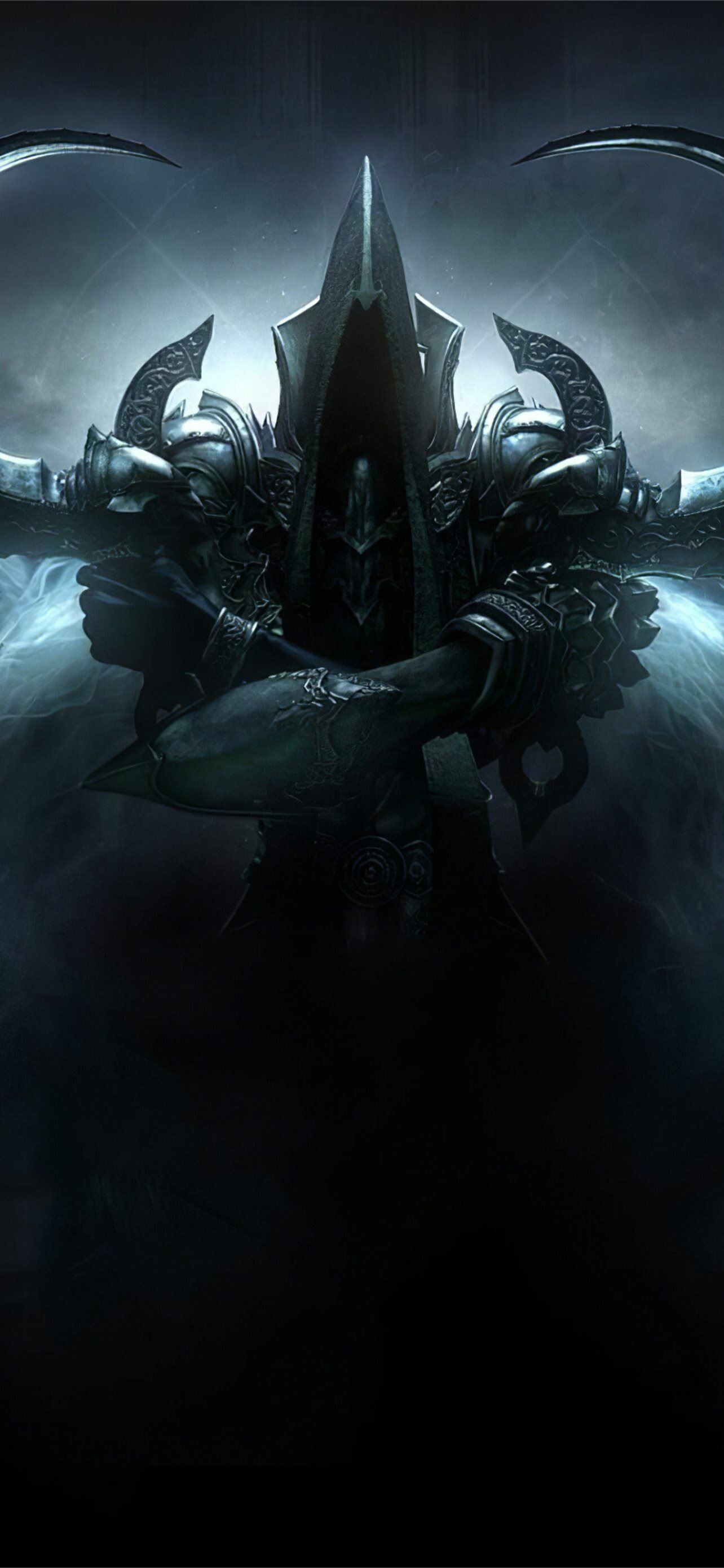 Diablo: The Lord of Terror eventually becomes the Prime Evil after absorbing the six other Great Evils, including his two brothers: Baal, the Lord of Destruction, and Mephisto, the Lord of Hatred. 1290x2780 HD Wallpaper.