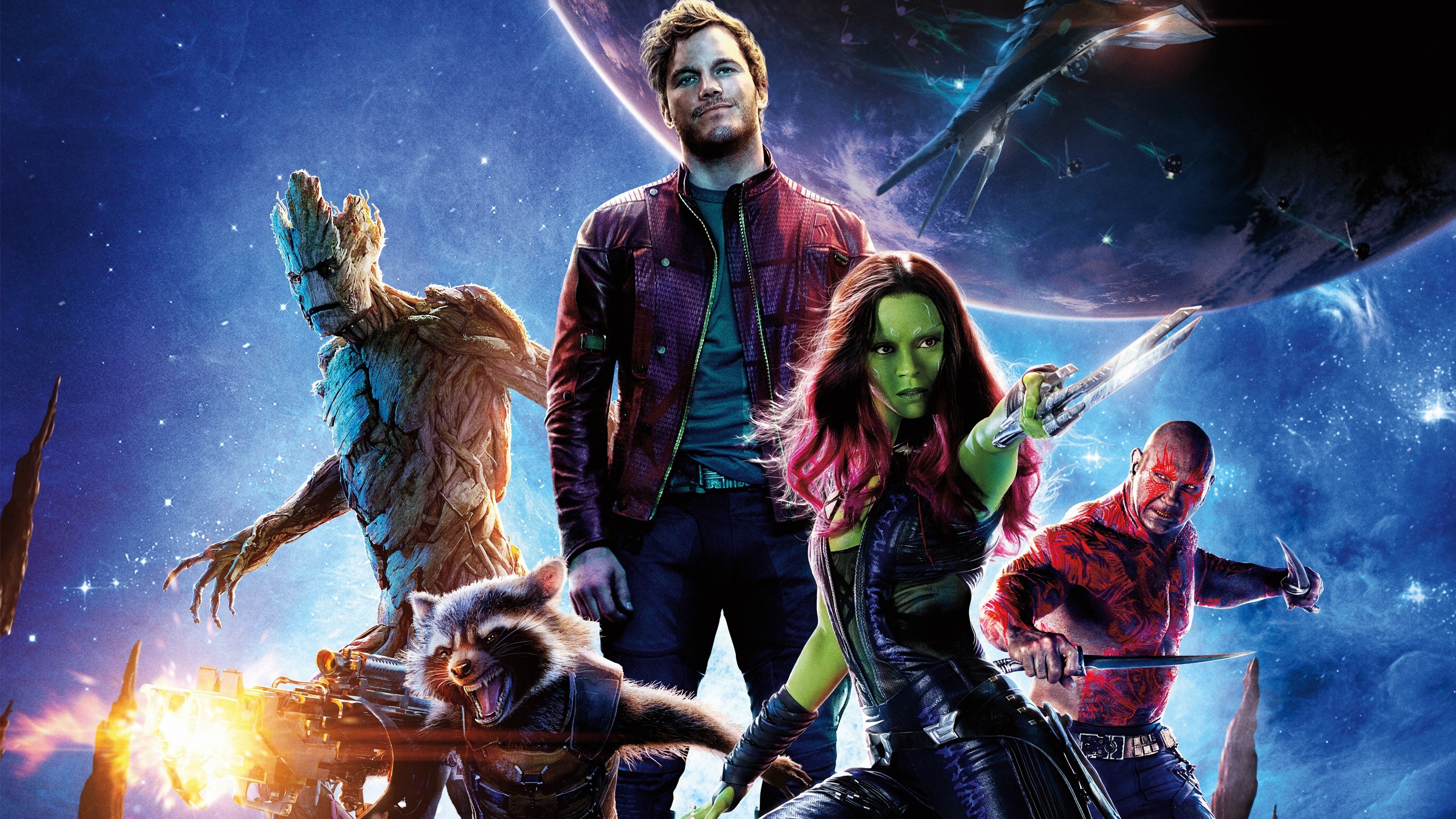 Guardians of the Galaxy movie poster, Marvel Cinematic Universe, 3840x2160 4K Desktop
