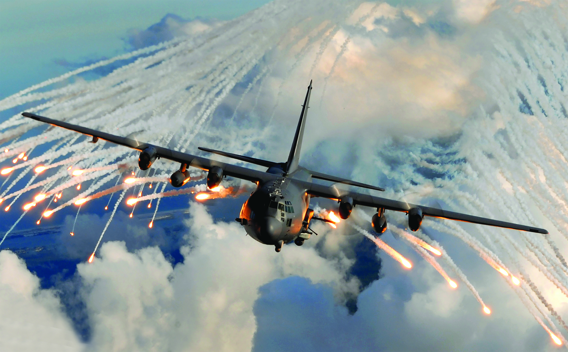 Lockheed AC-130, Battle plane evolution, Air force history, Close air support, 2400x1490 HD Desktop