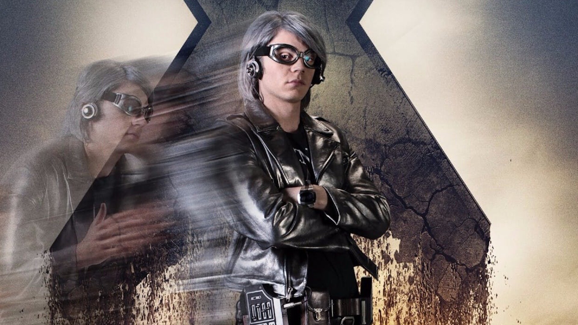Quicksilver (Marvel): Evan Peters as a mutant who can move, speak and think at supersonic speeds. 1920x1080 Full HD Wallpaper.