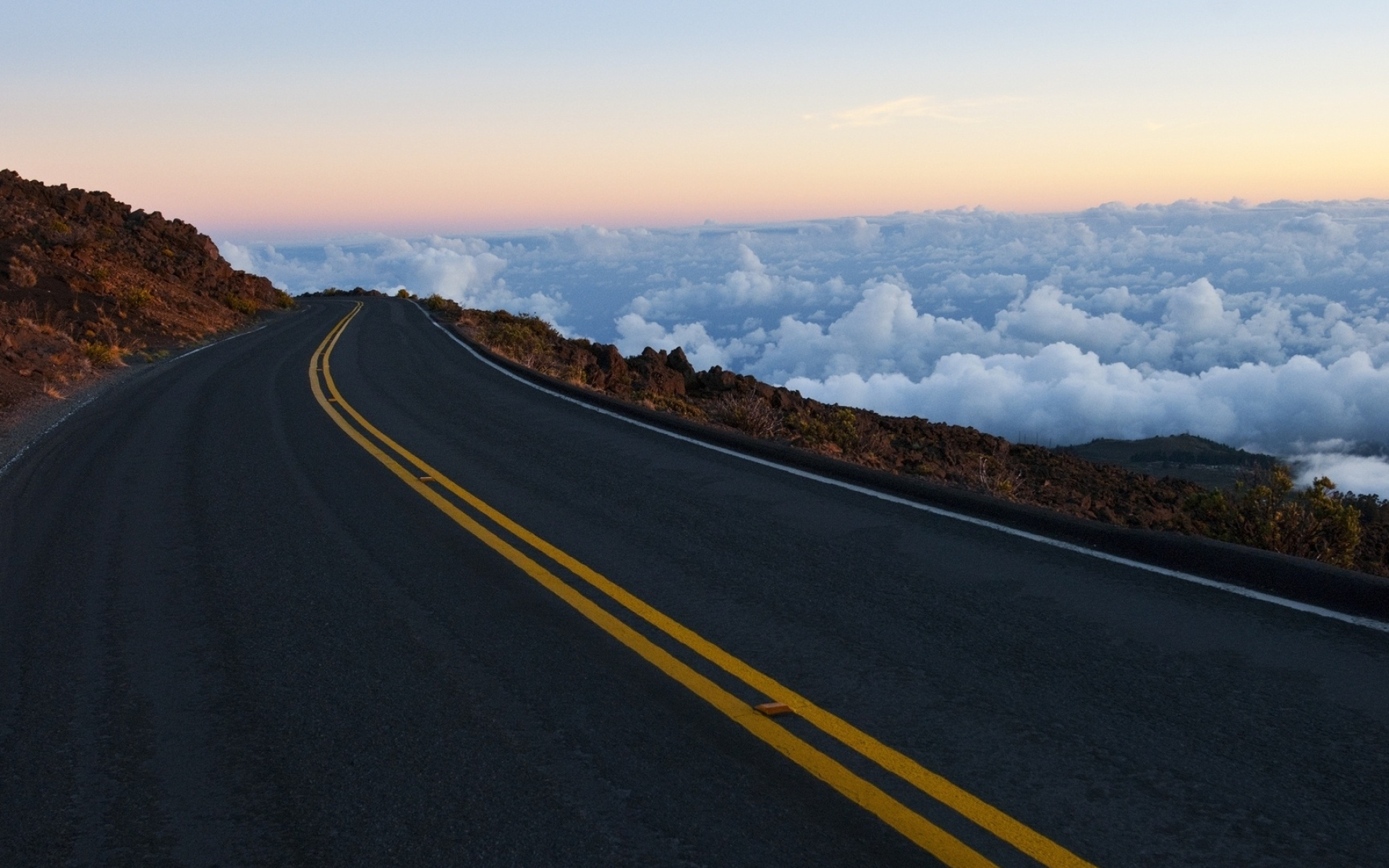 Road above the clouds, Photography wallpapers, 1920x1200 HD Desktop
