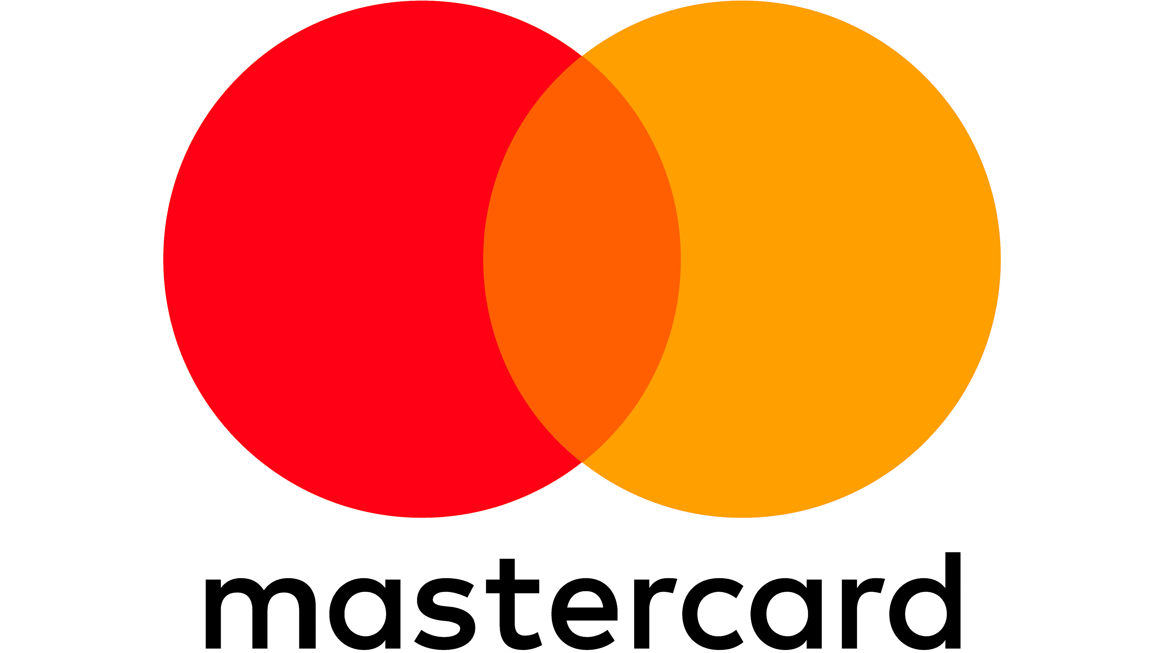 Mastercard: Debit, credit and prepaid cards for making purchases, Logo, US company. 3840x2160 4K Background.