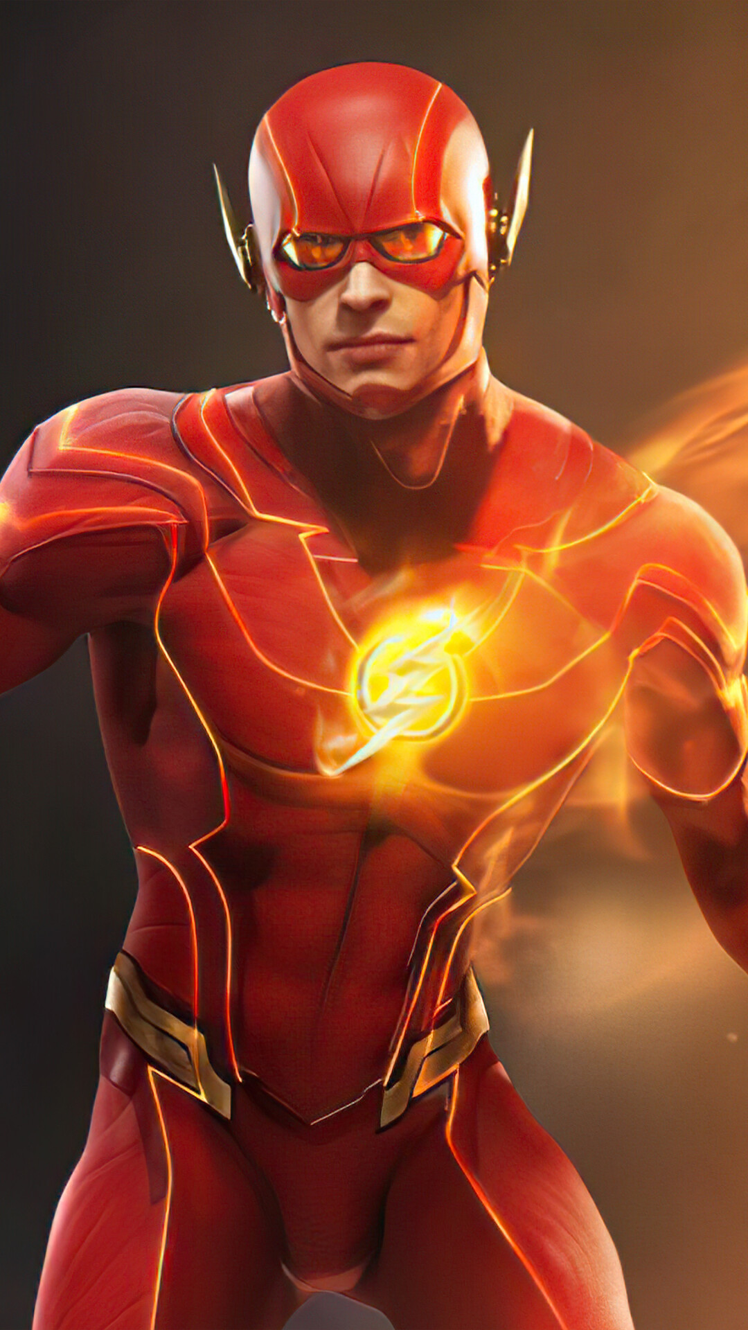 The Flash (2022): Barry Allen using his super speed to change the past, DC. 1080x1920 Full HD Background.