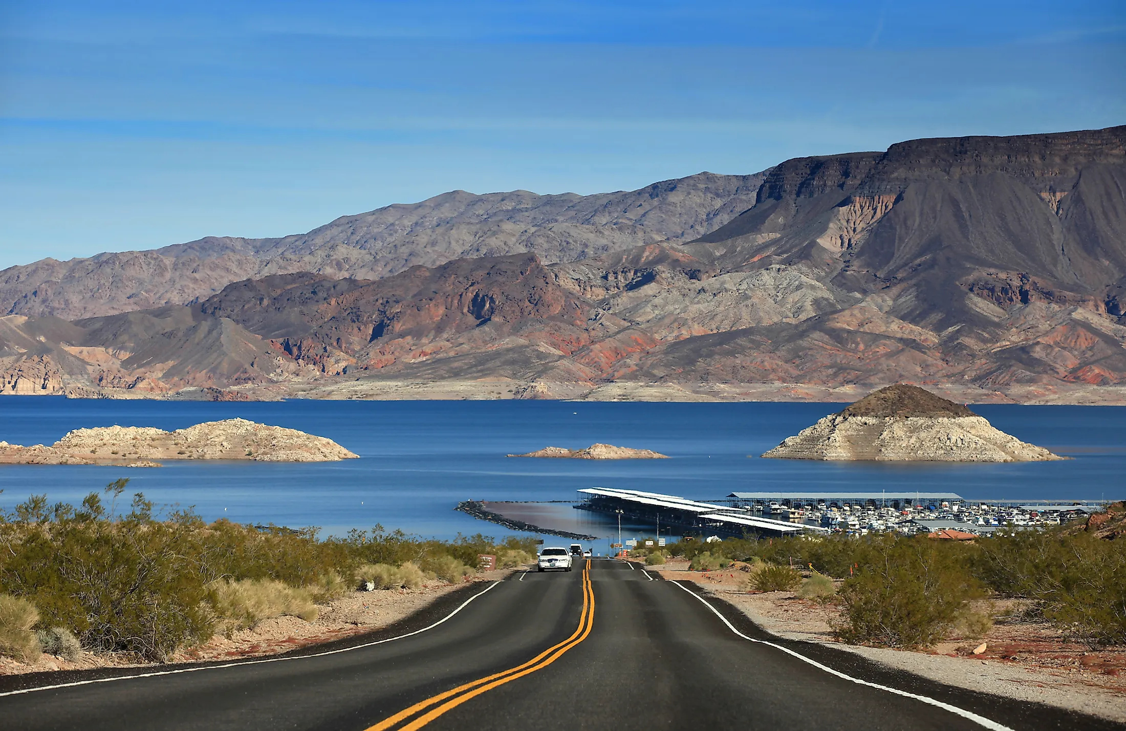 Lake Mead, Geographic significance, Natural wonder, World Atlas recognition, 2200x1430 HD Desktop
