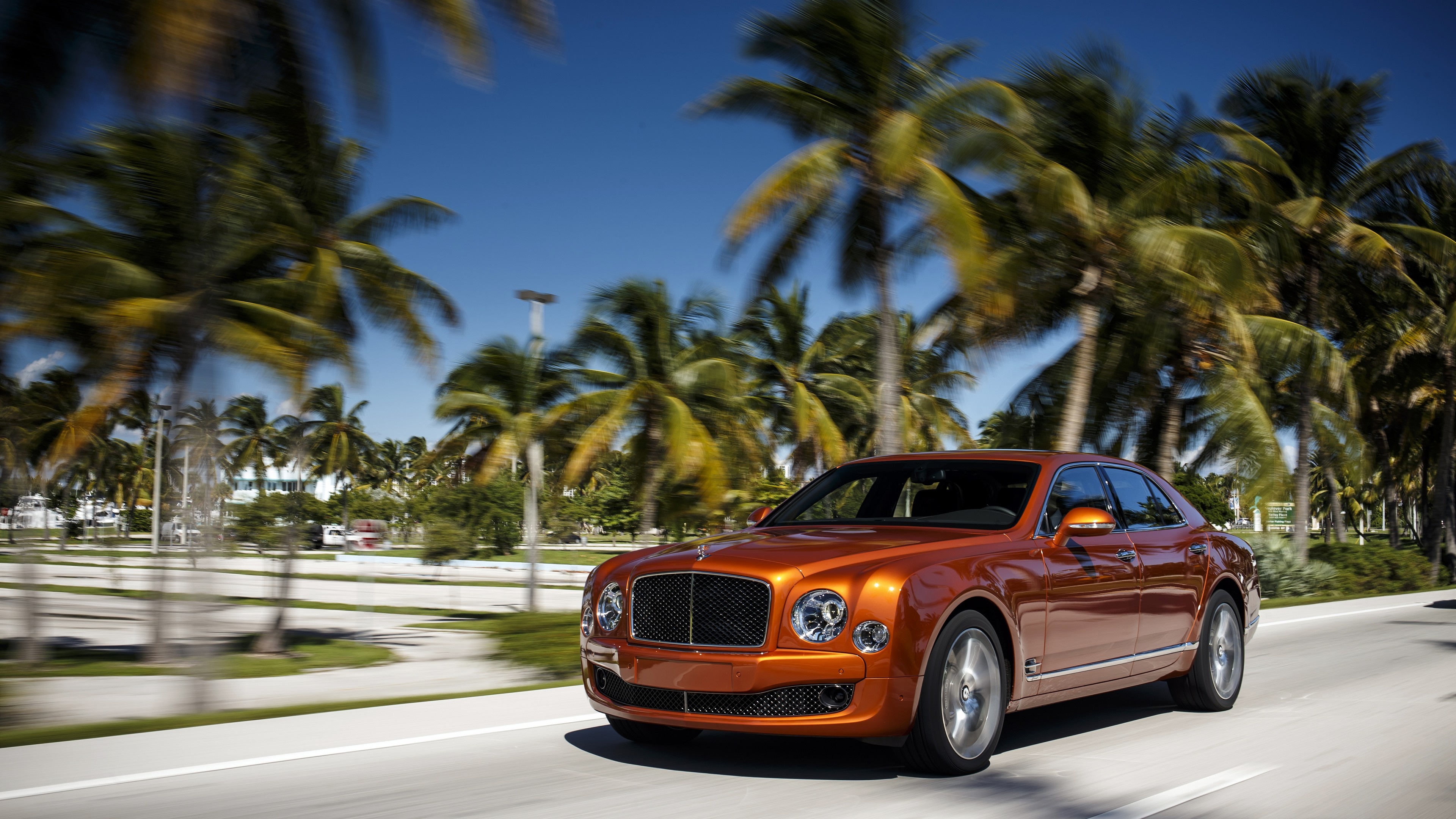 Bentley Mulsanne, Interior luxury, Bentley Flying B, Metallic leather, 3840x2160 4K Desktop