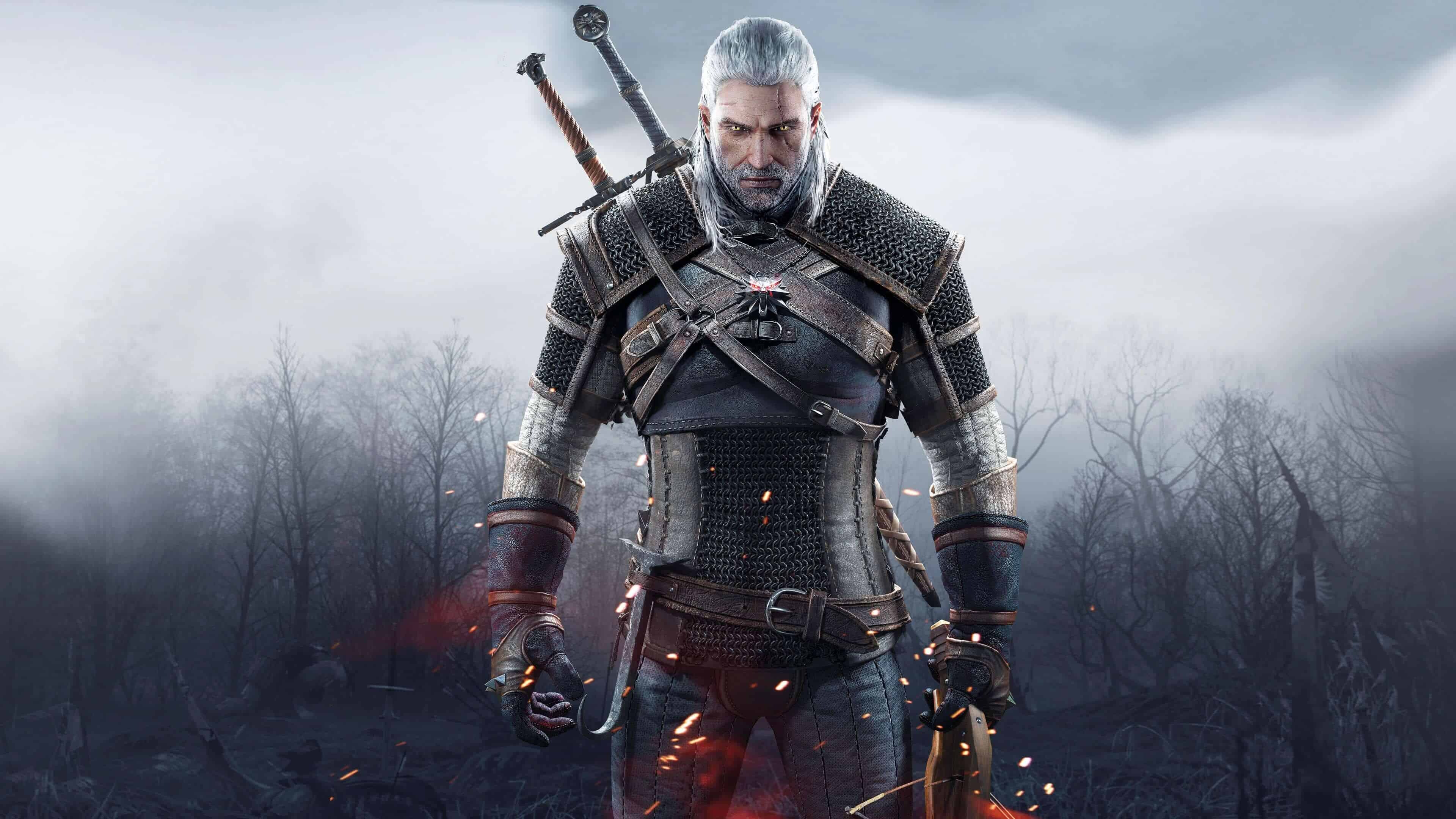 The Witcher (Game): Wild Hunt, Geralt of Rivia, One of the most popular protagonists in gaming today. 3840x2160 4K Wallpaper.