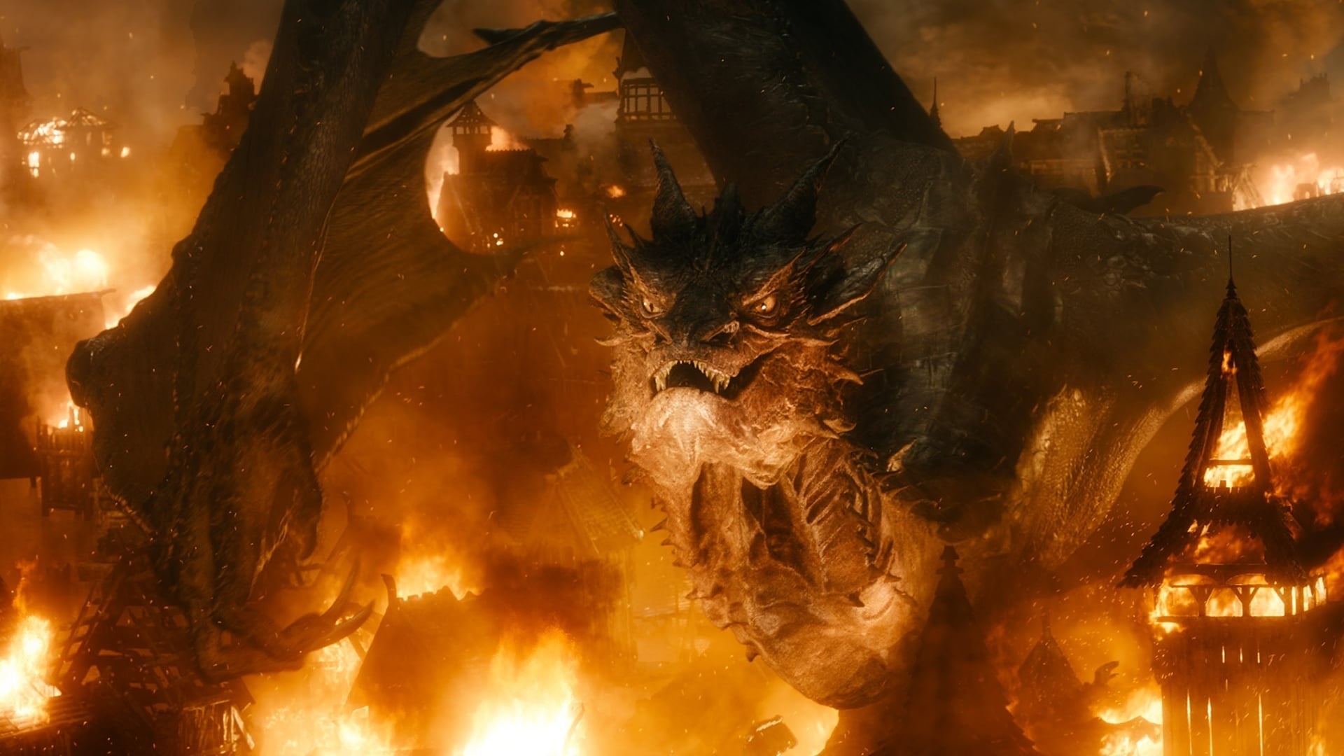 Smaug, Battle of the Five Armies, Backdrops, Movie, 1920x1080 Full HD Desktop