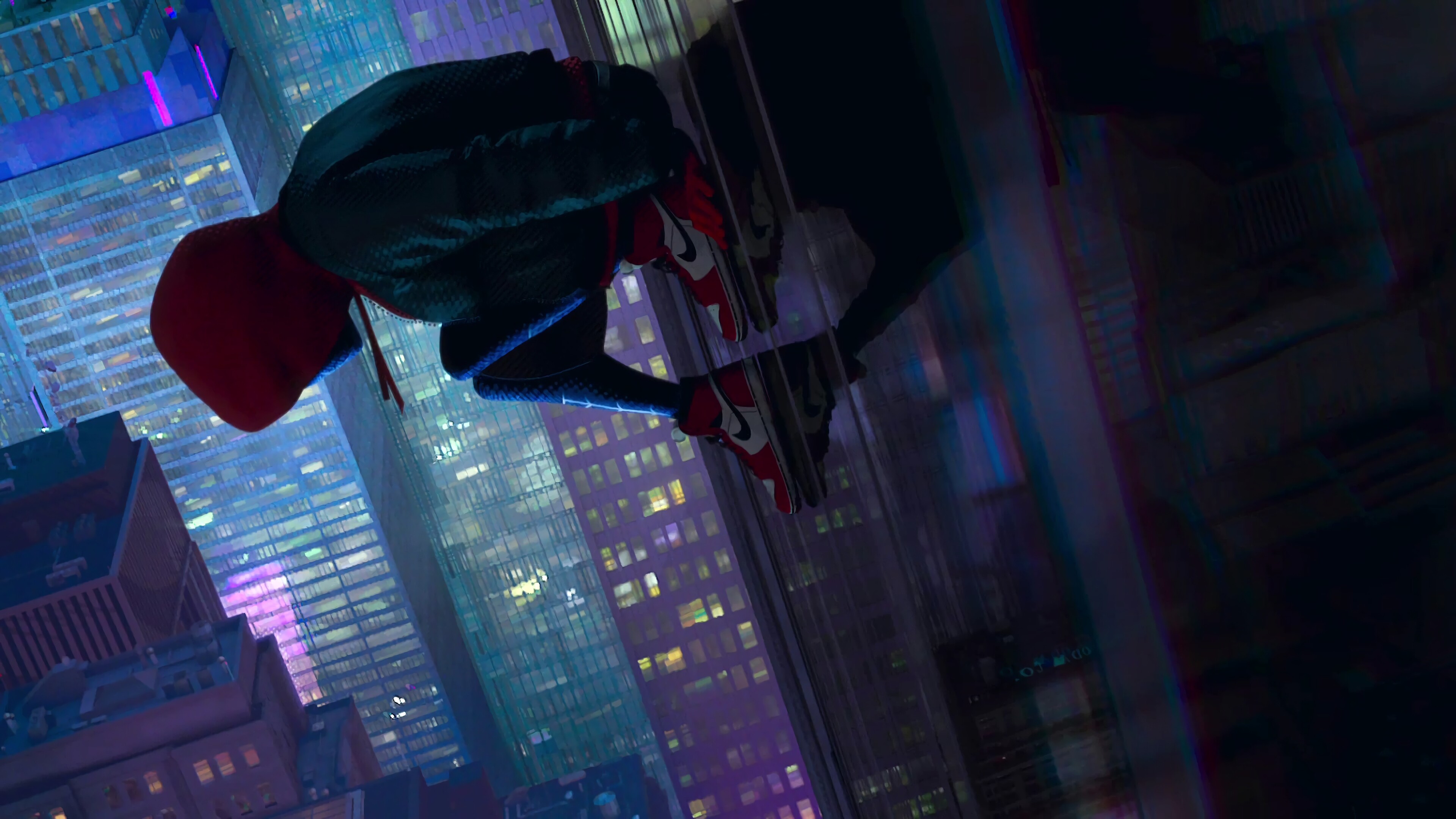 Spider-Man: Into the Spider-Verse: Film stars Shameik Moore as Miles Morales. 3840x2160 4K Background.