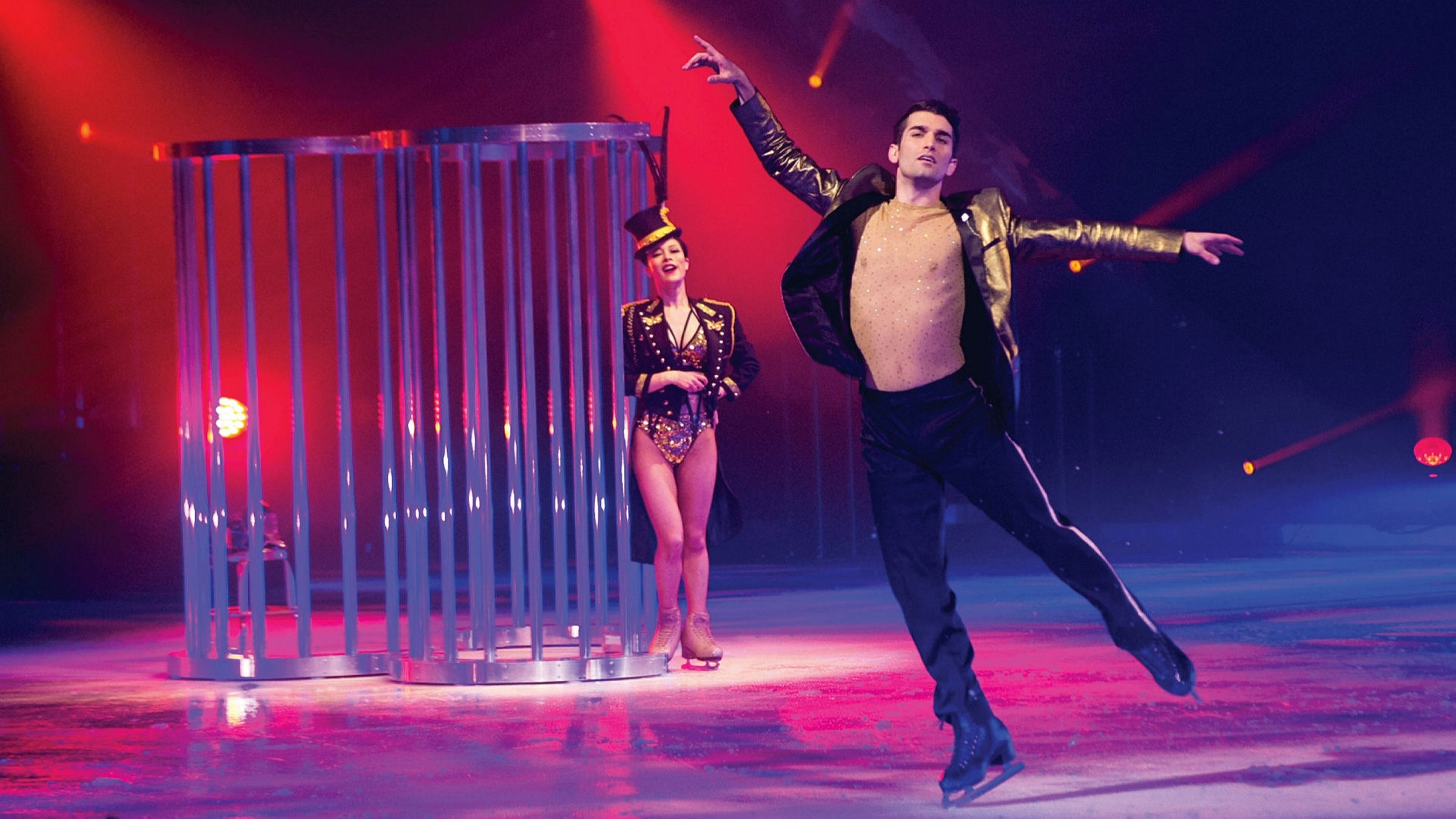 Ice Theatre: Mauro Bruni, MBA, BFA, Holiday on Ice Show, UK Star Performer, Medusa Music Group, House of Mauro Productions. 2400x1350 HD Wallpaper.