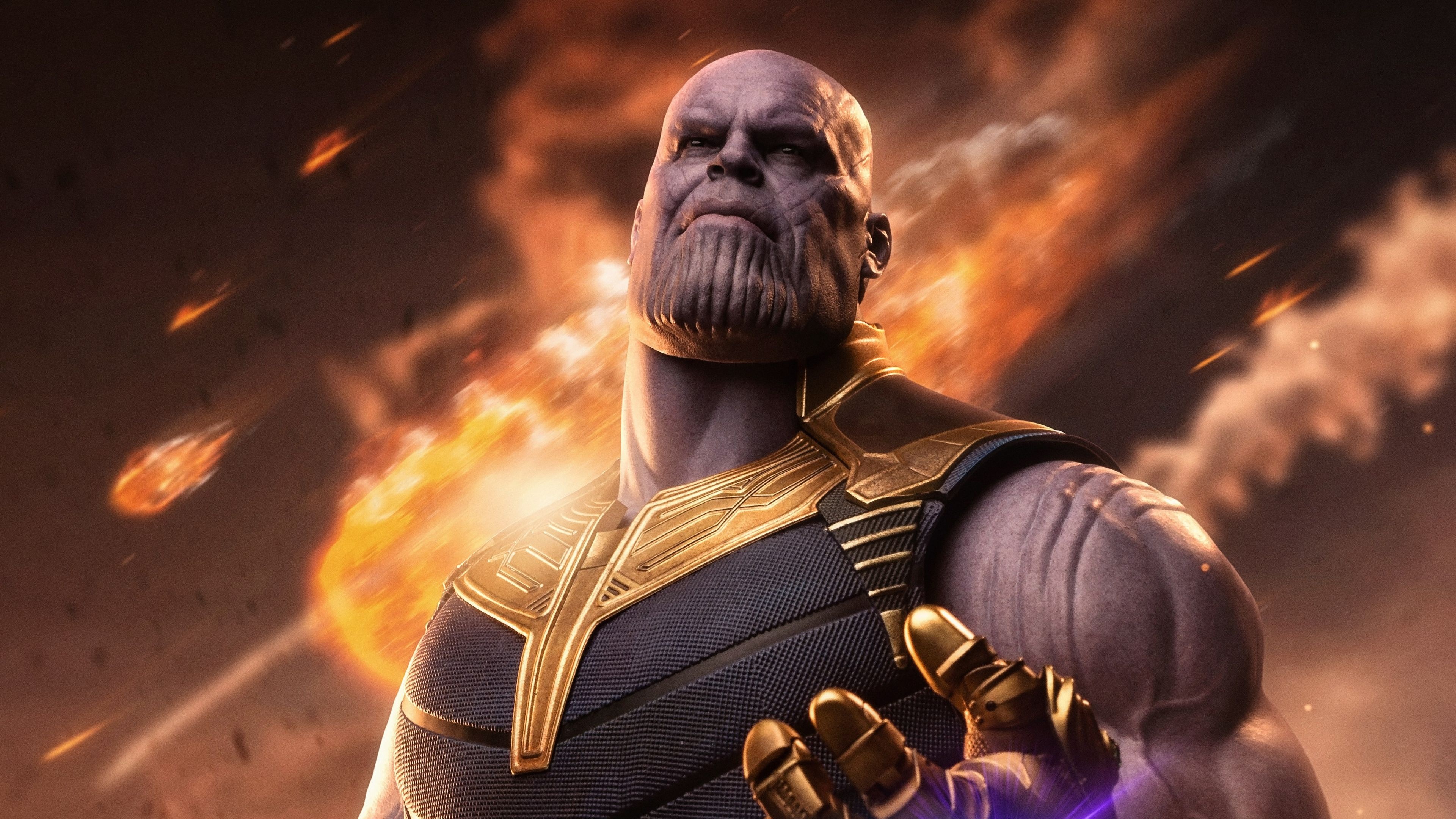 Thanos, 4K digital art, Superhero wallpapers, Marvel masterpiece, 3840x2160 4K Desktop