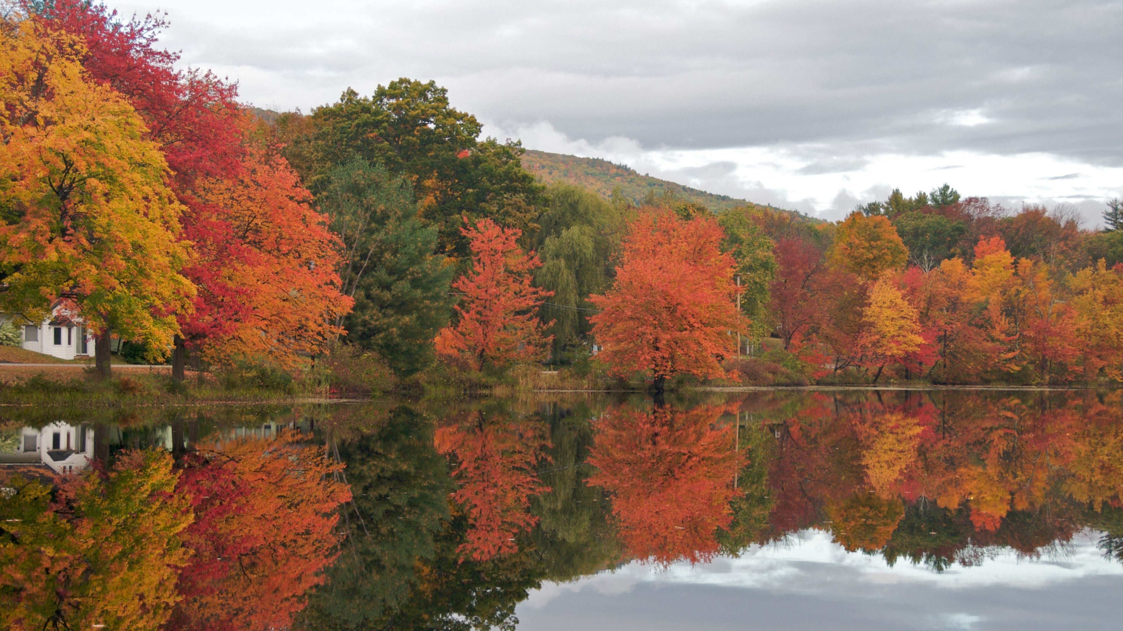 New Hampshire, Travels, Autumn beauty, Vibrant colors, 3840x2160 4K Desktop