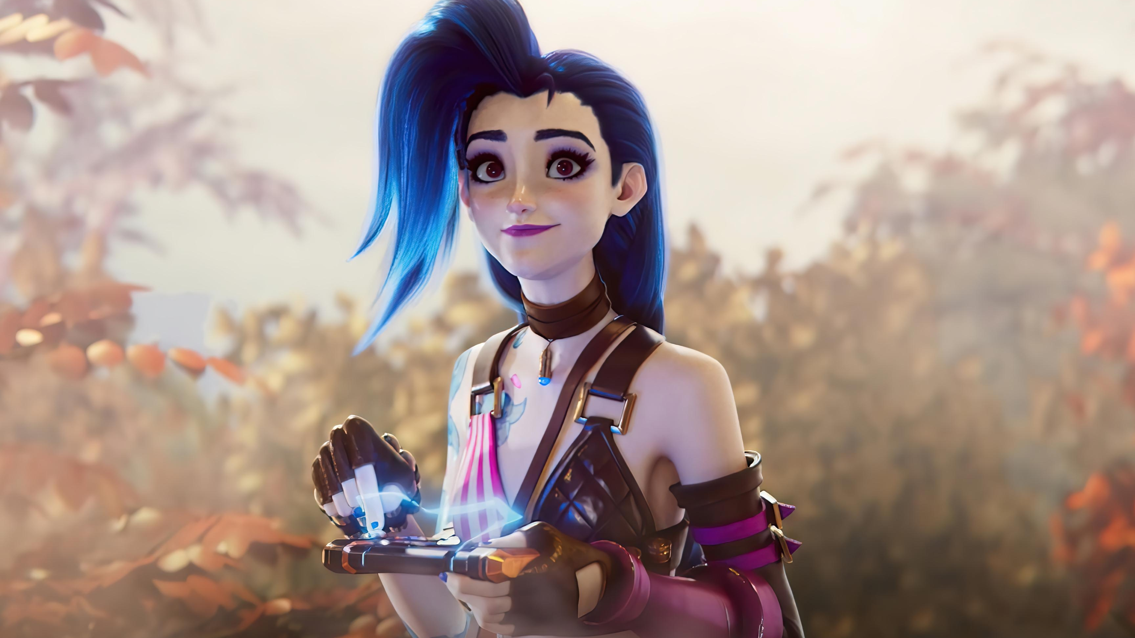Jinx, League of Legends, HD wallpapers, Posted by Zoey Anderson, 3840x2160 4K Desktop
