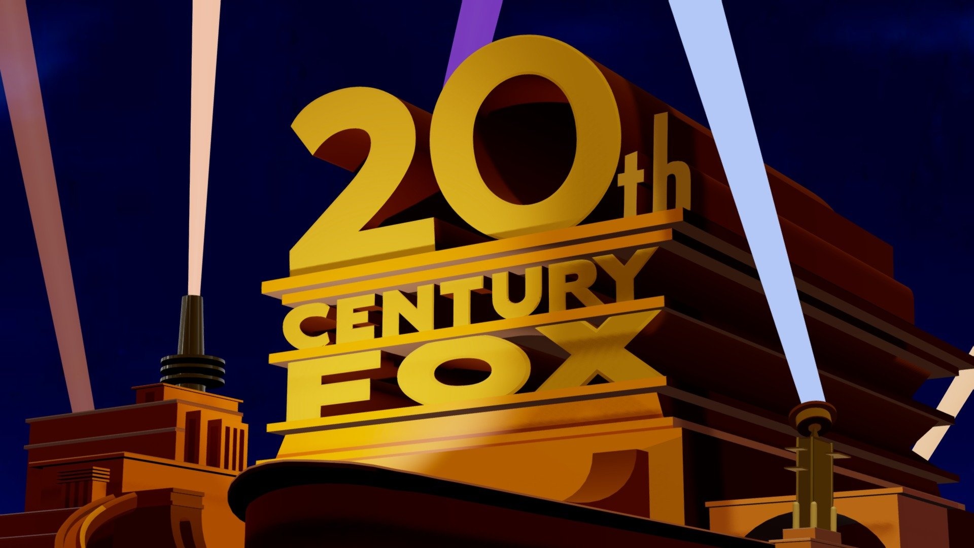 20th Century Fox Corporation, Logo history, 3D model, Movie industry influence, 1920x1080 Full HD Desktop