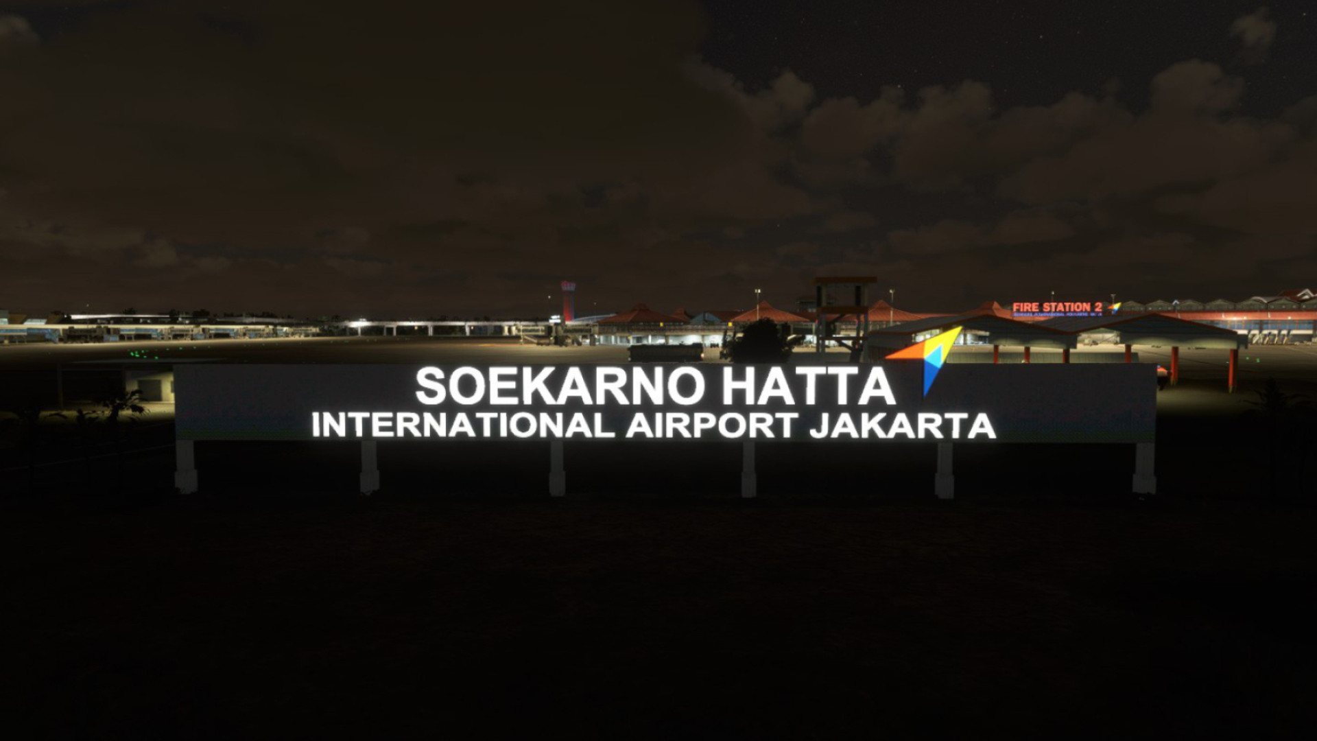 Soekarno-Hatta International Airport, Binersim scenery, Flight simulation, Scenery designer, 1920x1080 Full HD Desktop