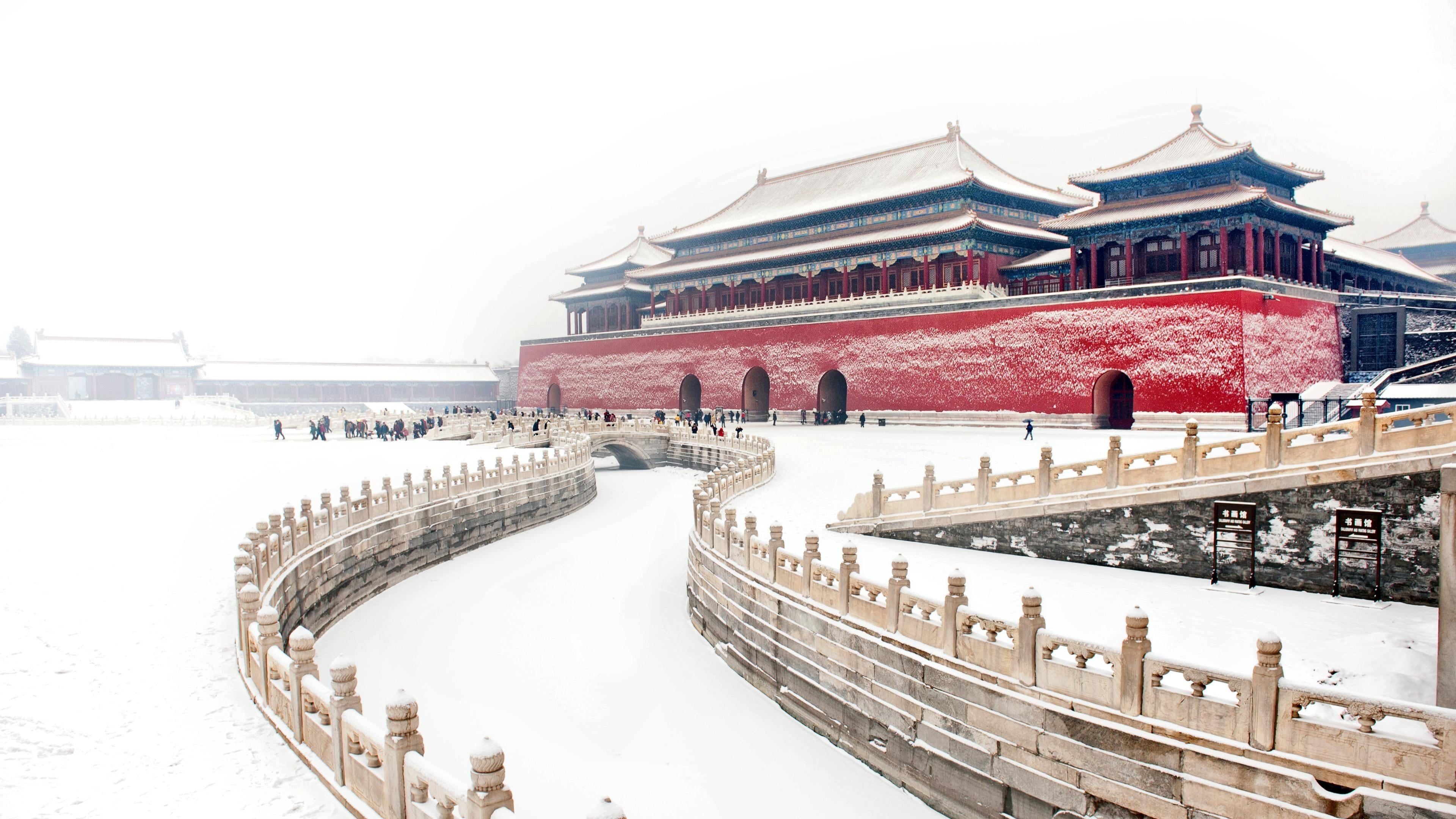 Forbidden City, 4K wallpapers, Historical grandeur, Enchanting backgrounds, 3840x2160 4K Desktop