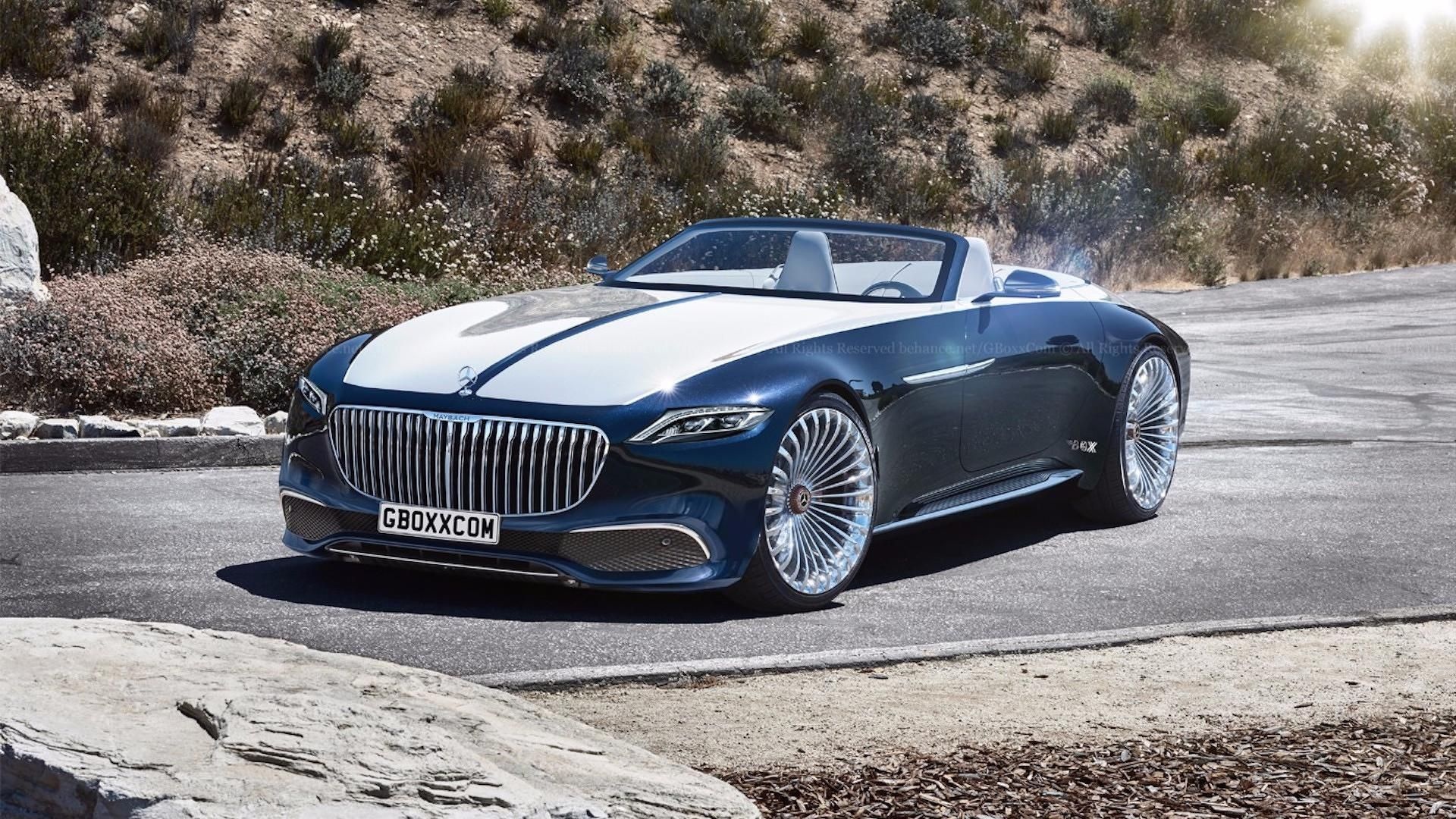 Mercedes-Benz Maybach auto, Mercedes Maybach cabriolet, Stunning design, Production cues, 1920x1080 Full HD Desktop