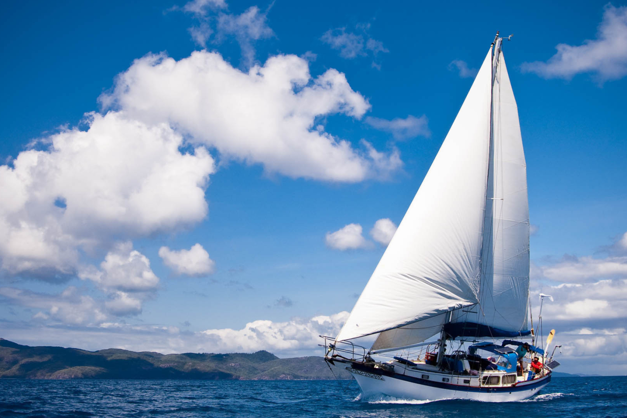 Sailing: A sport of overcoming the distance on the water, A voyage at the sea. 2000x1340 HD Wallpaper.
