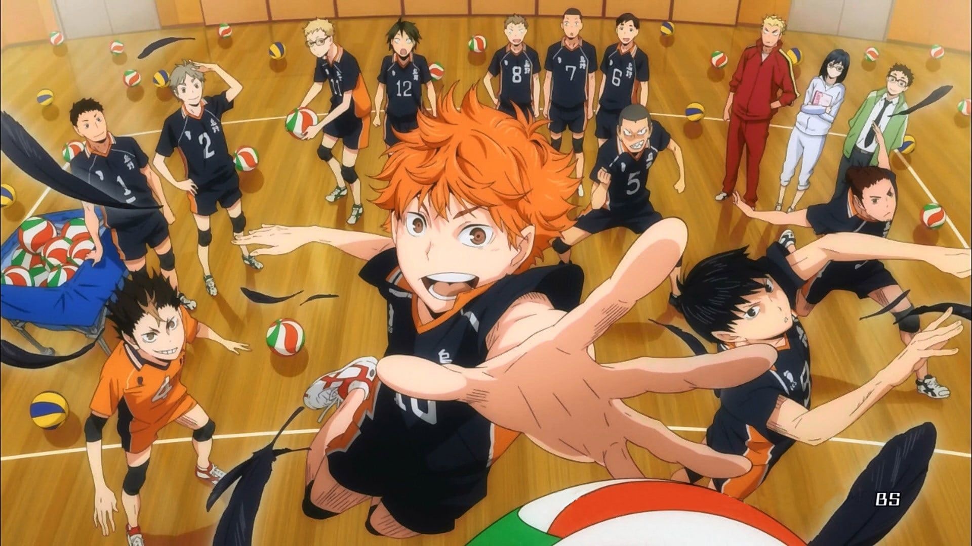 Haikyuu!!: Volleyball Anime, Training jumping. 1920x1080 Full HD Wallpaper.