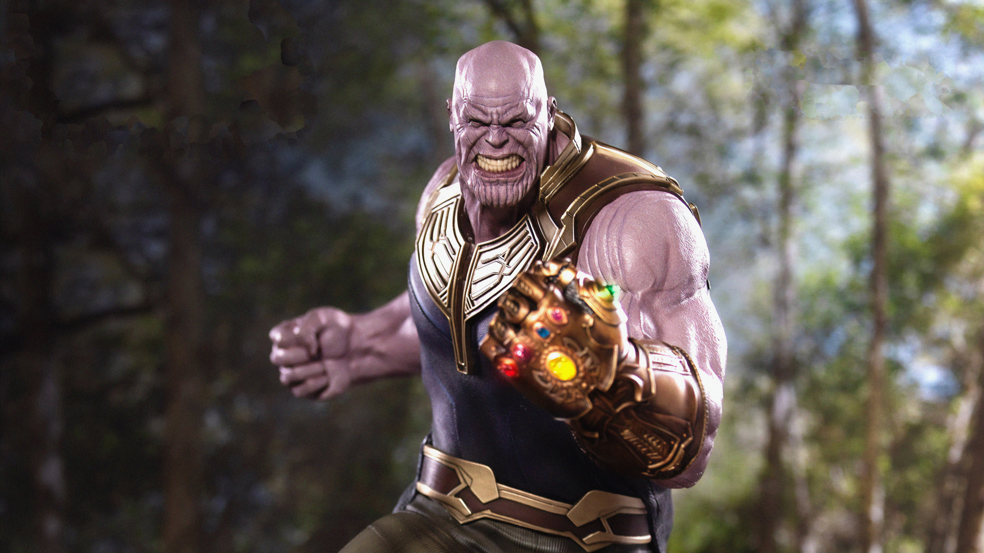 Thanos, 4K Ultra HD wallpaper, Marvel supervillain, 3840x2160 4K Desktop